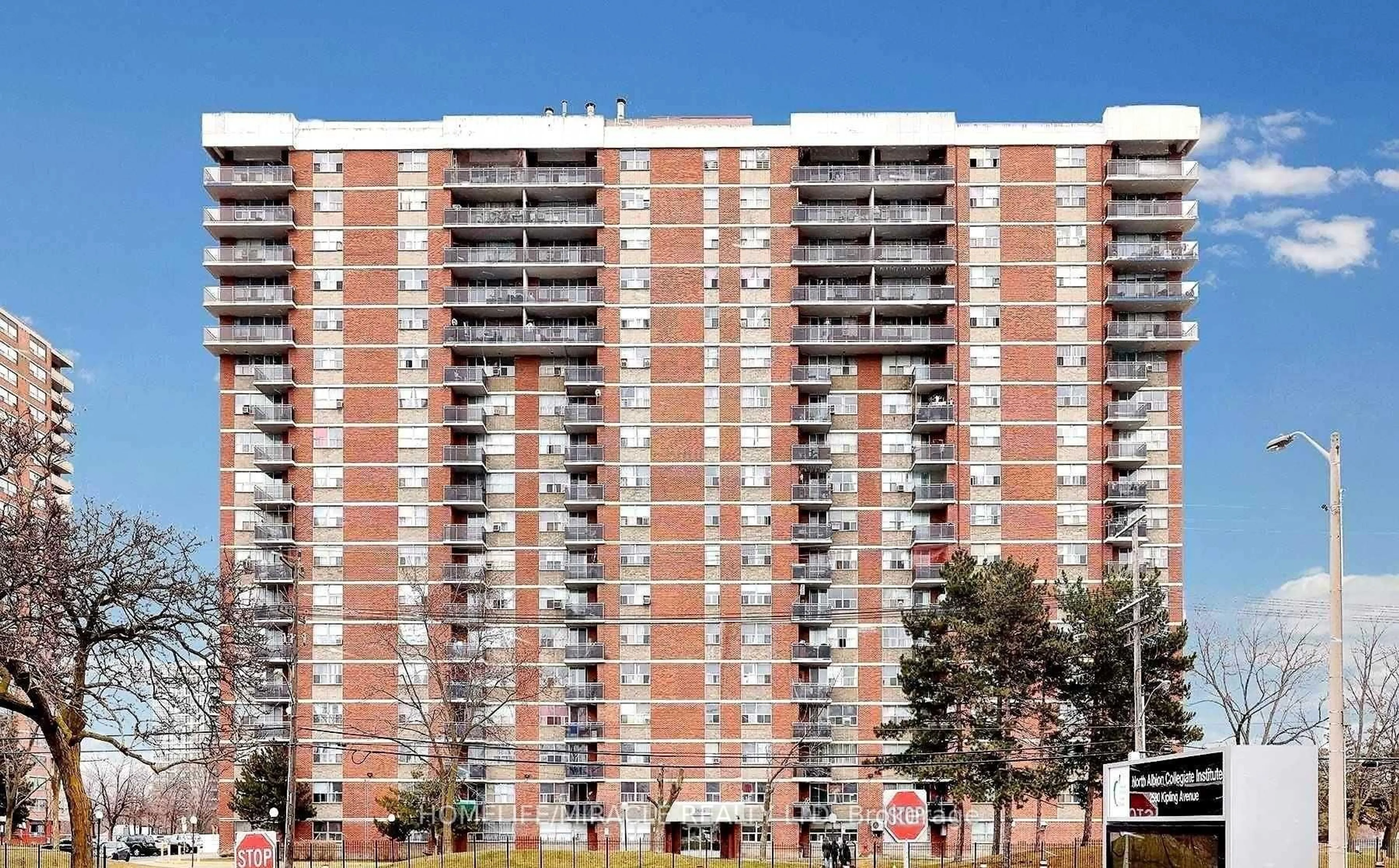 Home with brick exterior material, unknown for 2645 Kipling Ave #404, Toronto Ontario M9V 3S6