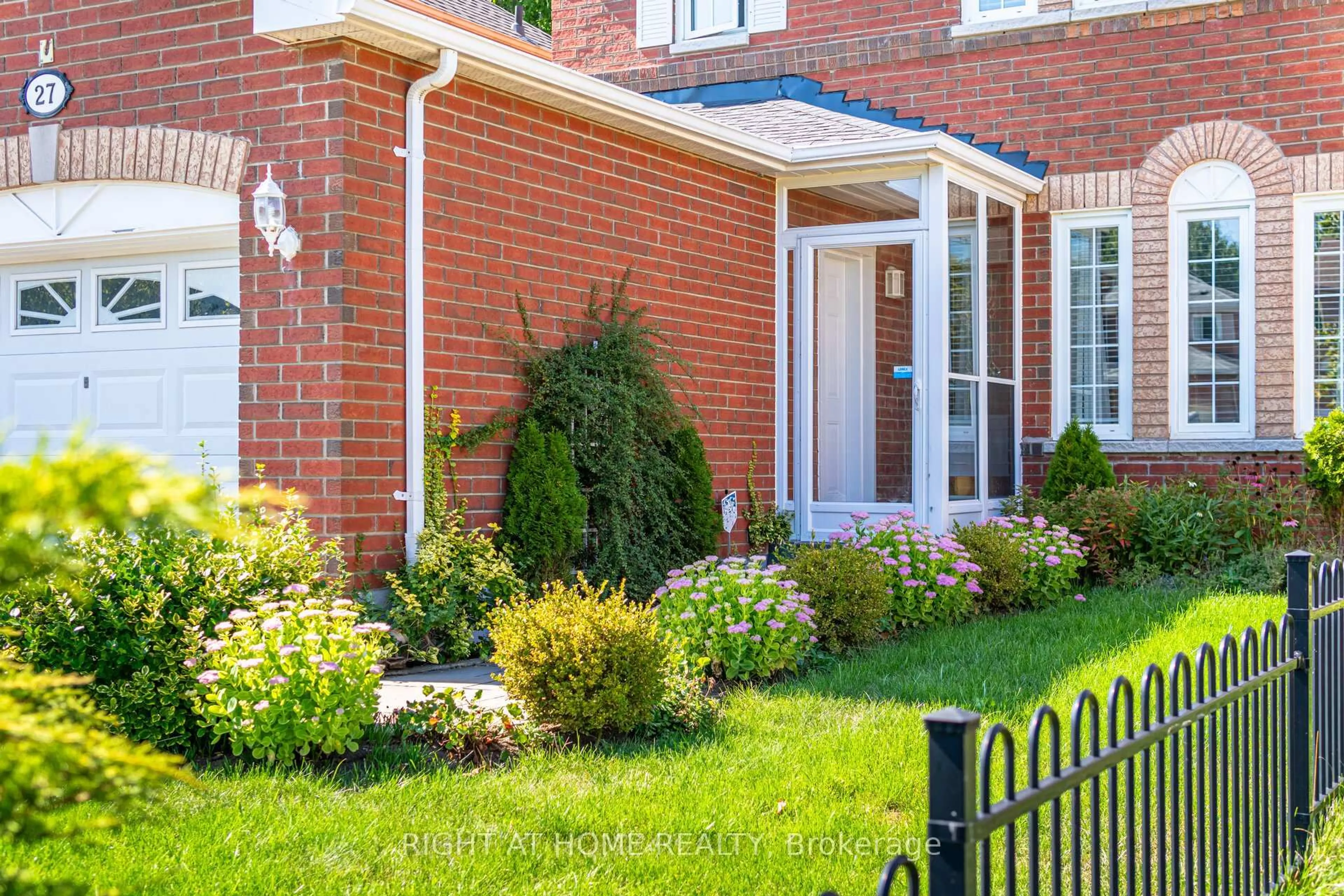 Home with brick exterior material, street for 27 Lasby Lane, Halton Hills Ontario L7J 2W9