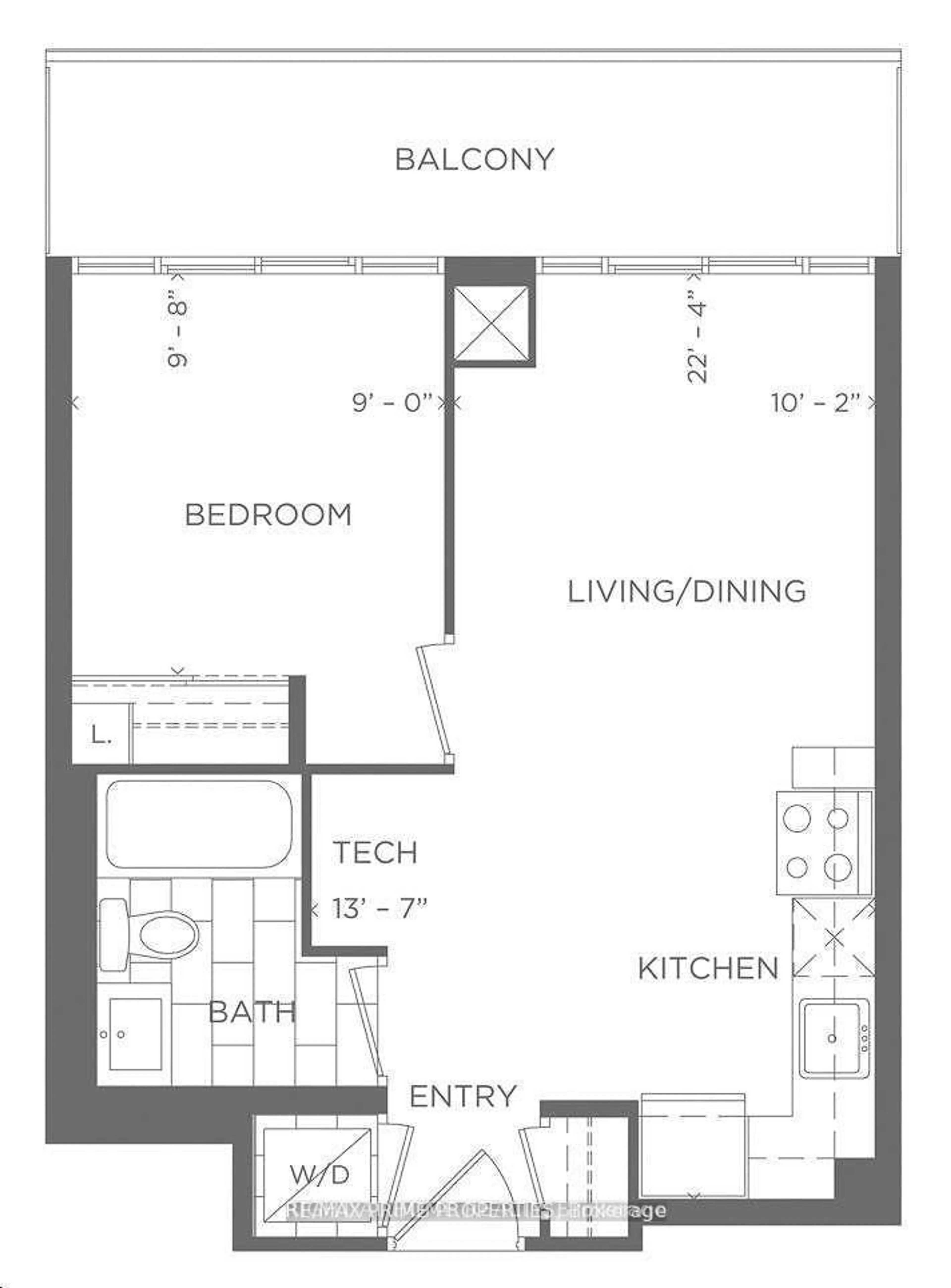 Floor plan for 30 Shore Breeze Dr #3415, Toronto Ontario M8V 0J1