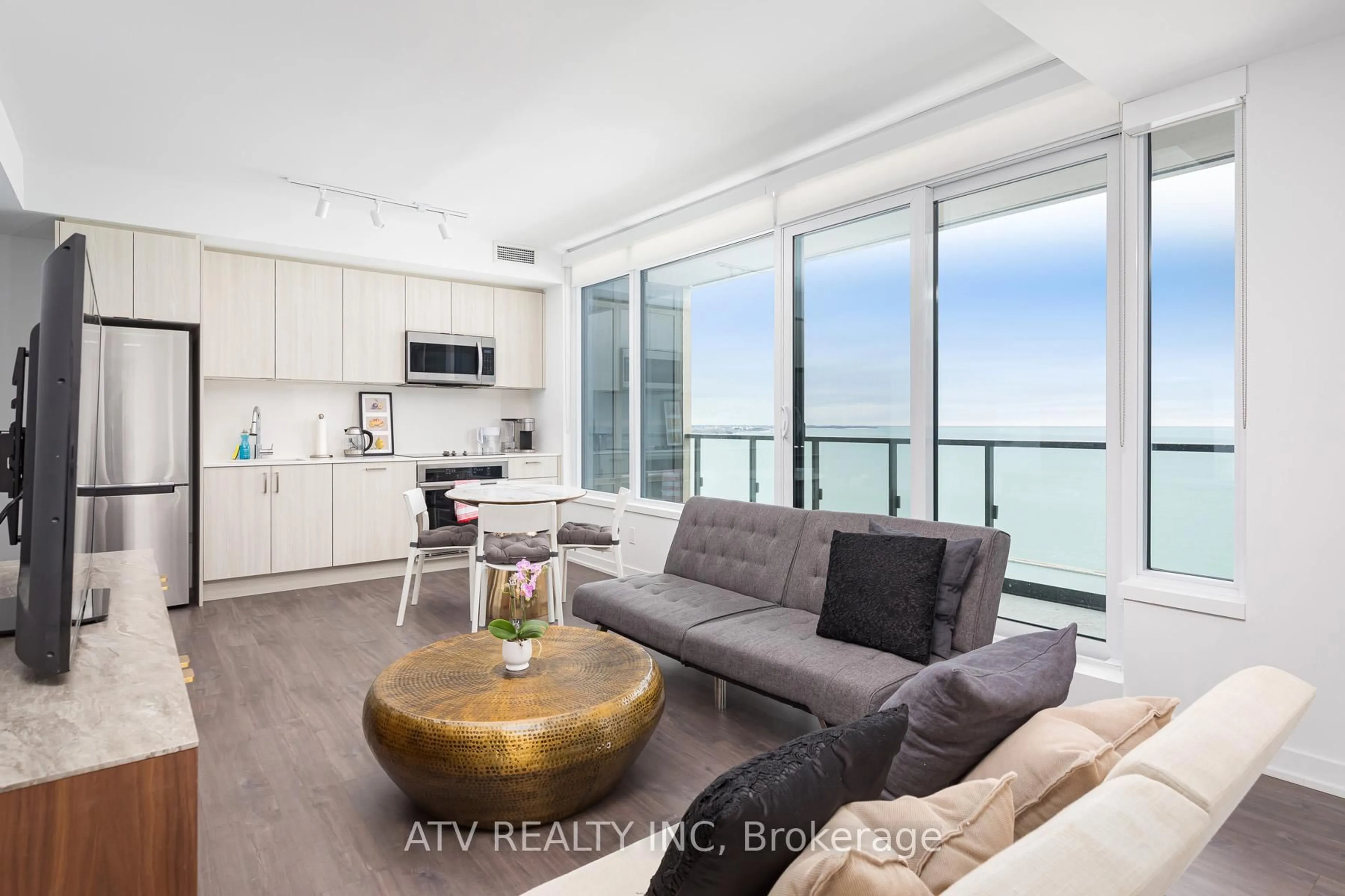 Living room with furniture, unknown for 1926 Lake Shore Blvd #1810, Toronto Ontario M6S 1A1