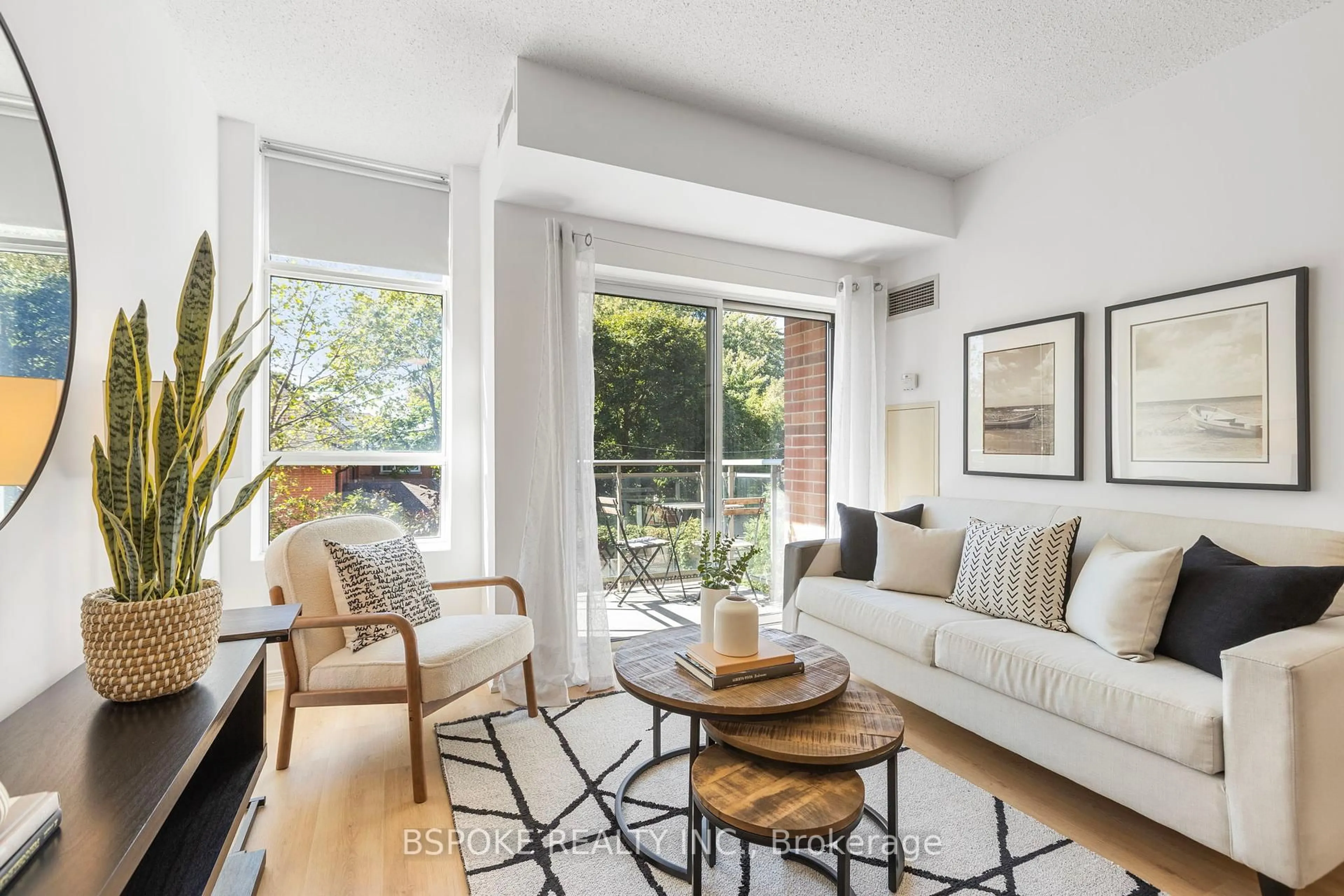 Living room with furniture, unknown for 2495 Dundas St #320, Toronto Ontario M6P 1X4