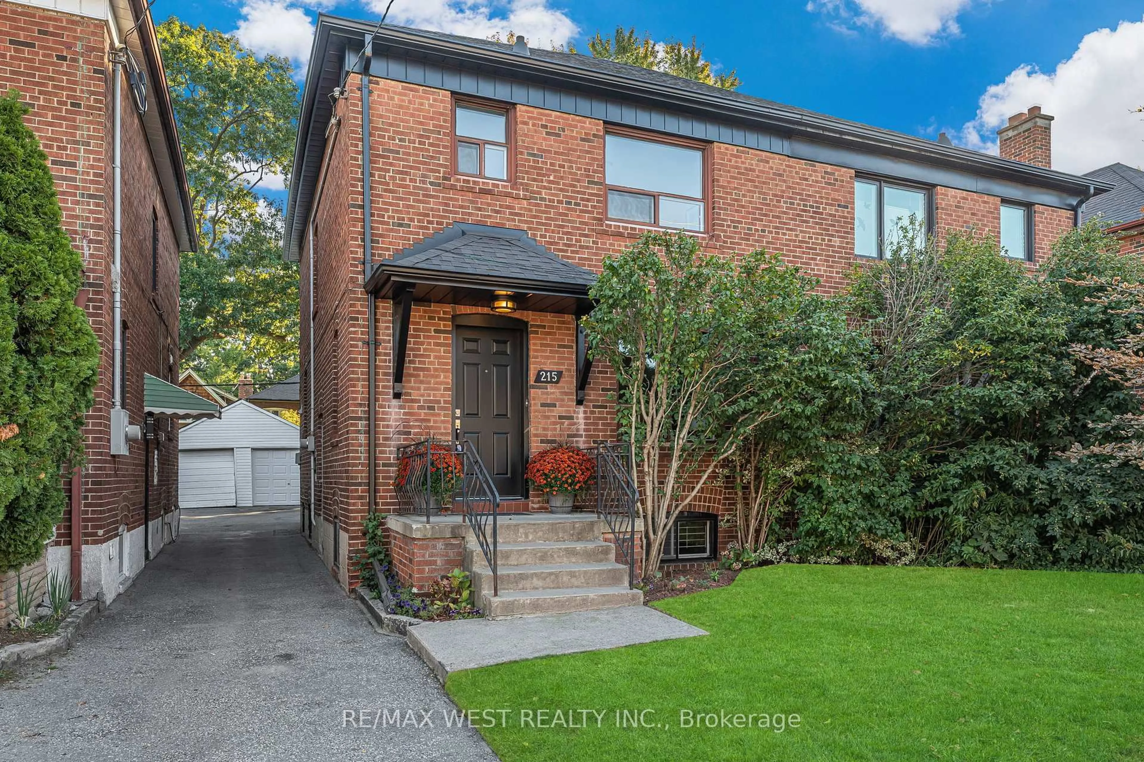 Home with brick exterior material, street for 215 Jane St, Toronto Ontario M6S 3Y8