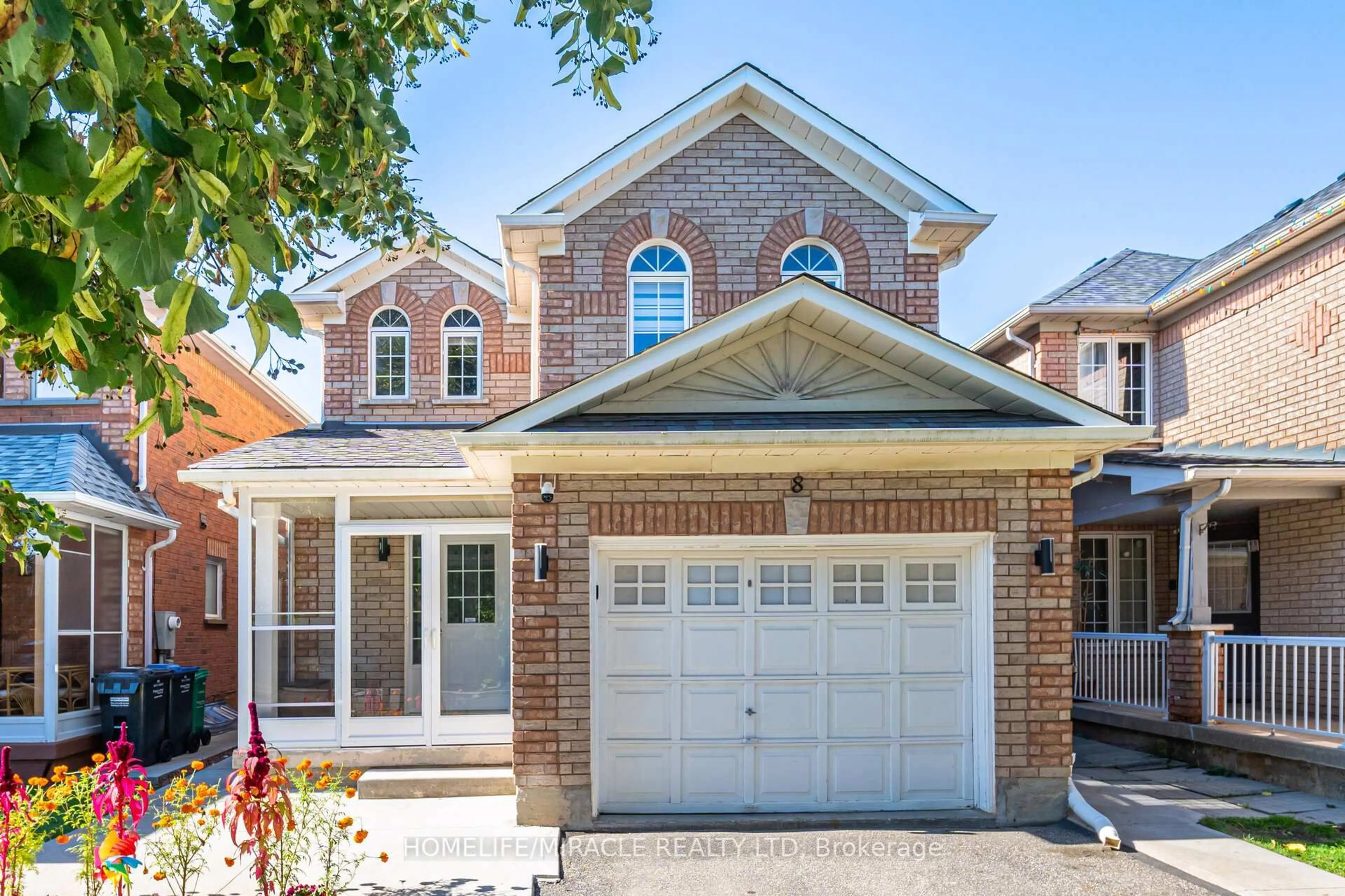 Home with brick exterior material, street for 8 Twin Pines Cres, Brampton Ontario L7A 1M5