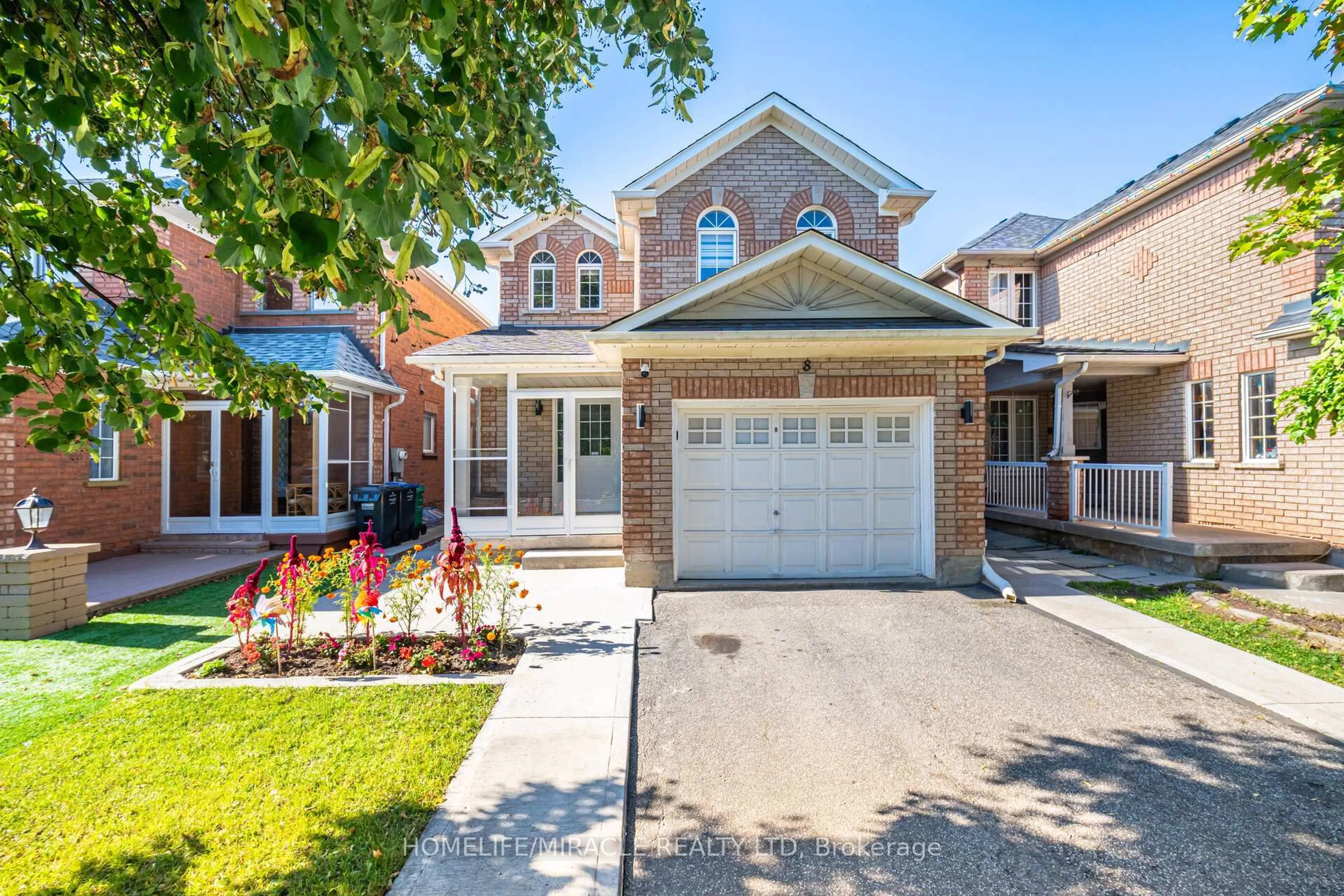 Home with brick exterior material, street for 8 Twin Pines Cres, Brampton Ontario L7A 1M5