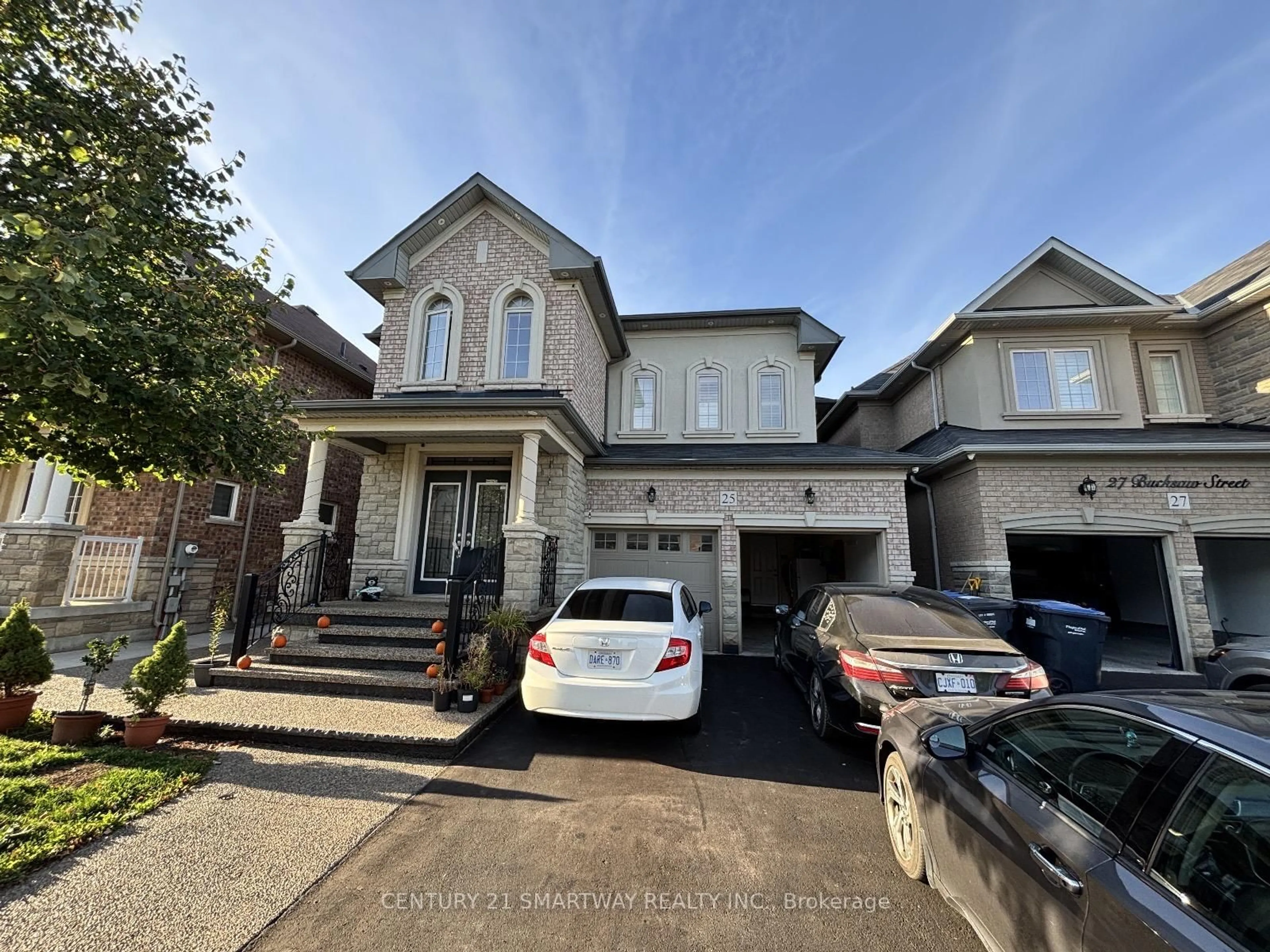 Home with brick exterior material, street for 25 Bucksaw St, Brampton Ontario L7A 0G4