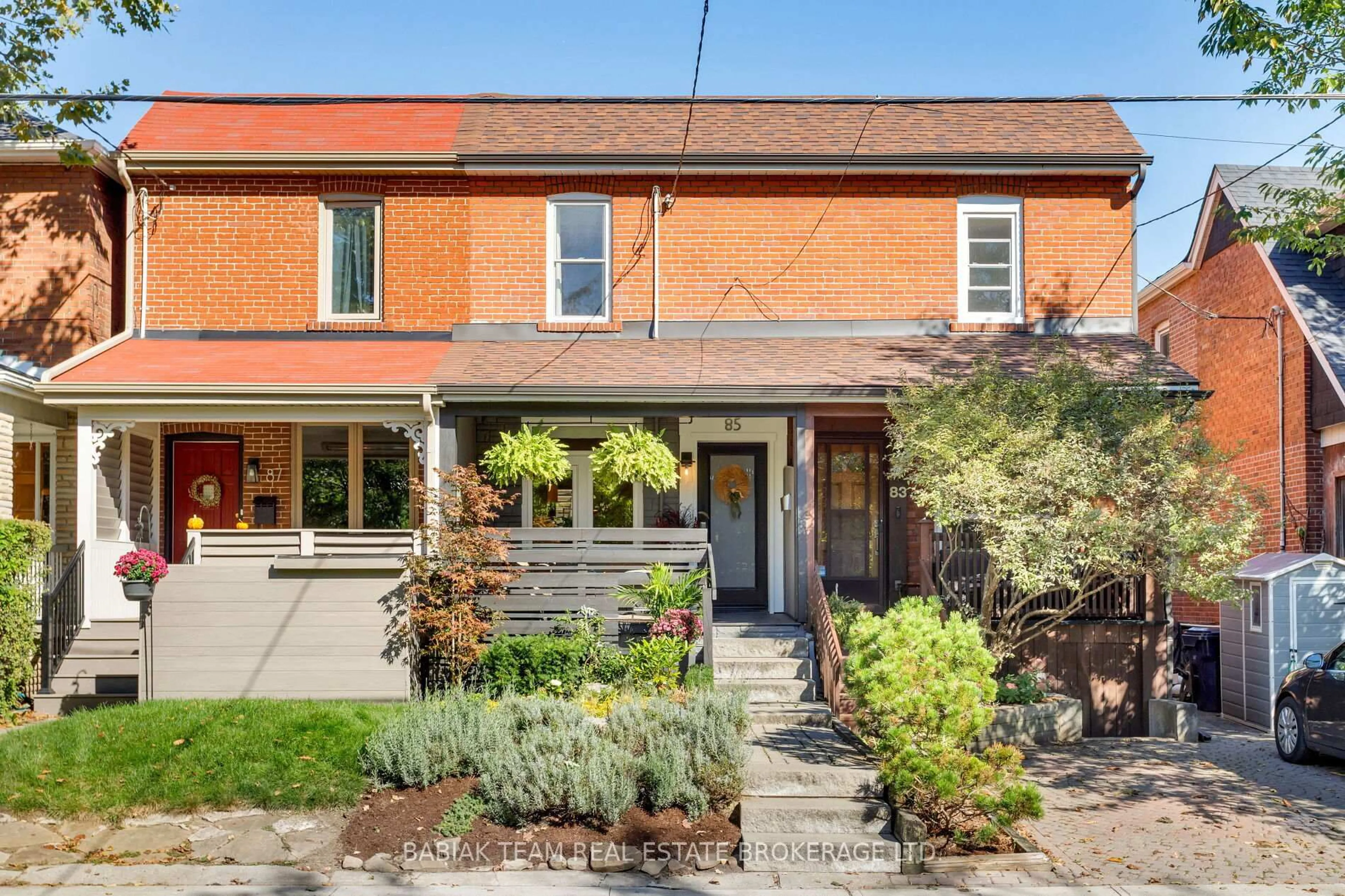 Home with brick exterior material, street for 85 Watson Ave, Toronto Ontario M6S 4E2