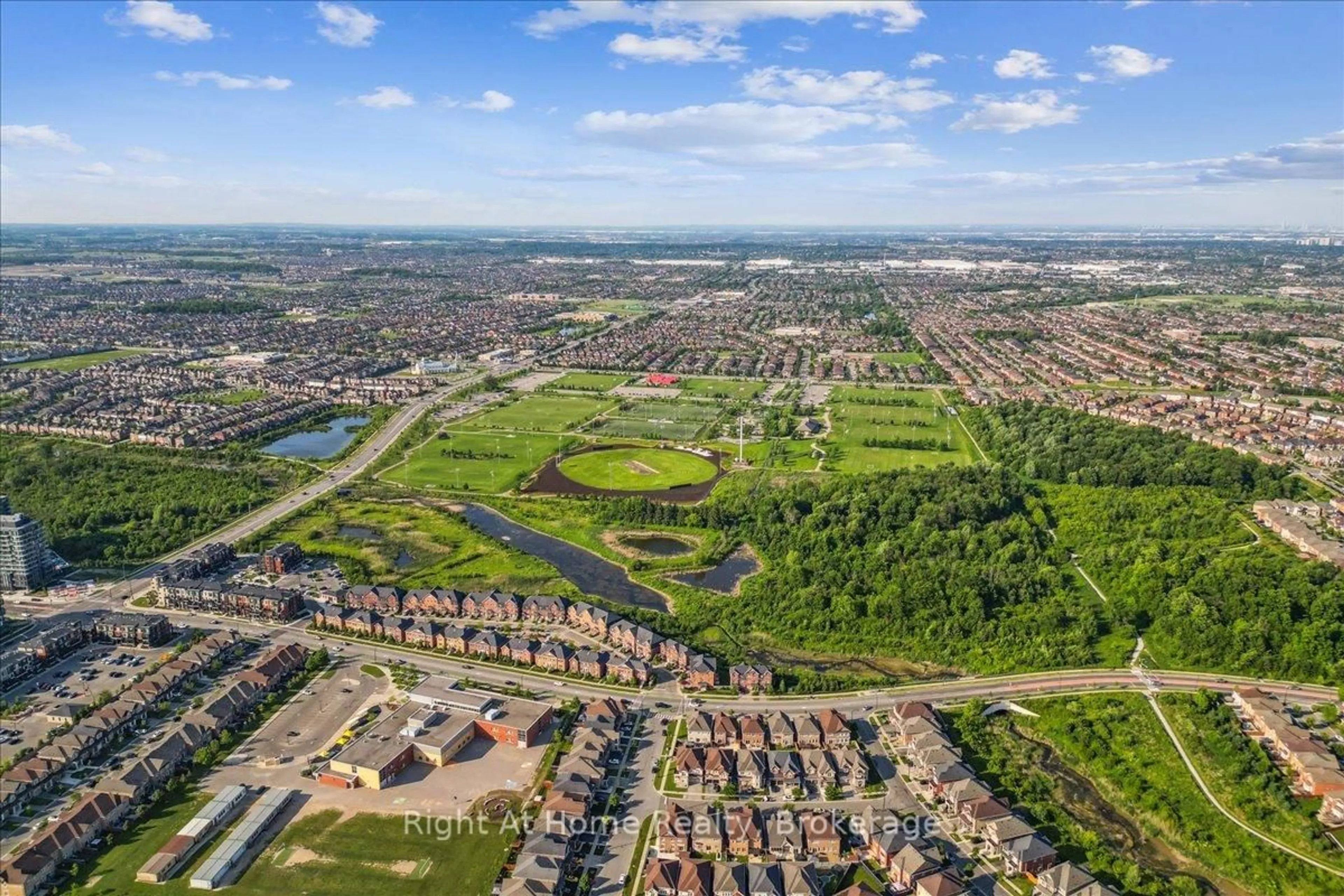 A pic from outside/outdoor area/front of a property/back of a property/a pic from drone, water/lake/river/ocean view for 37 Rockman Cres, Brampton Ontario L7A 0B5
