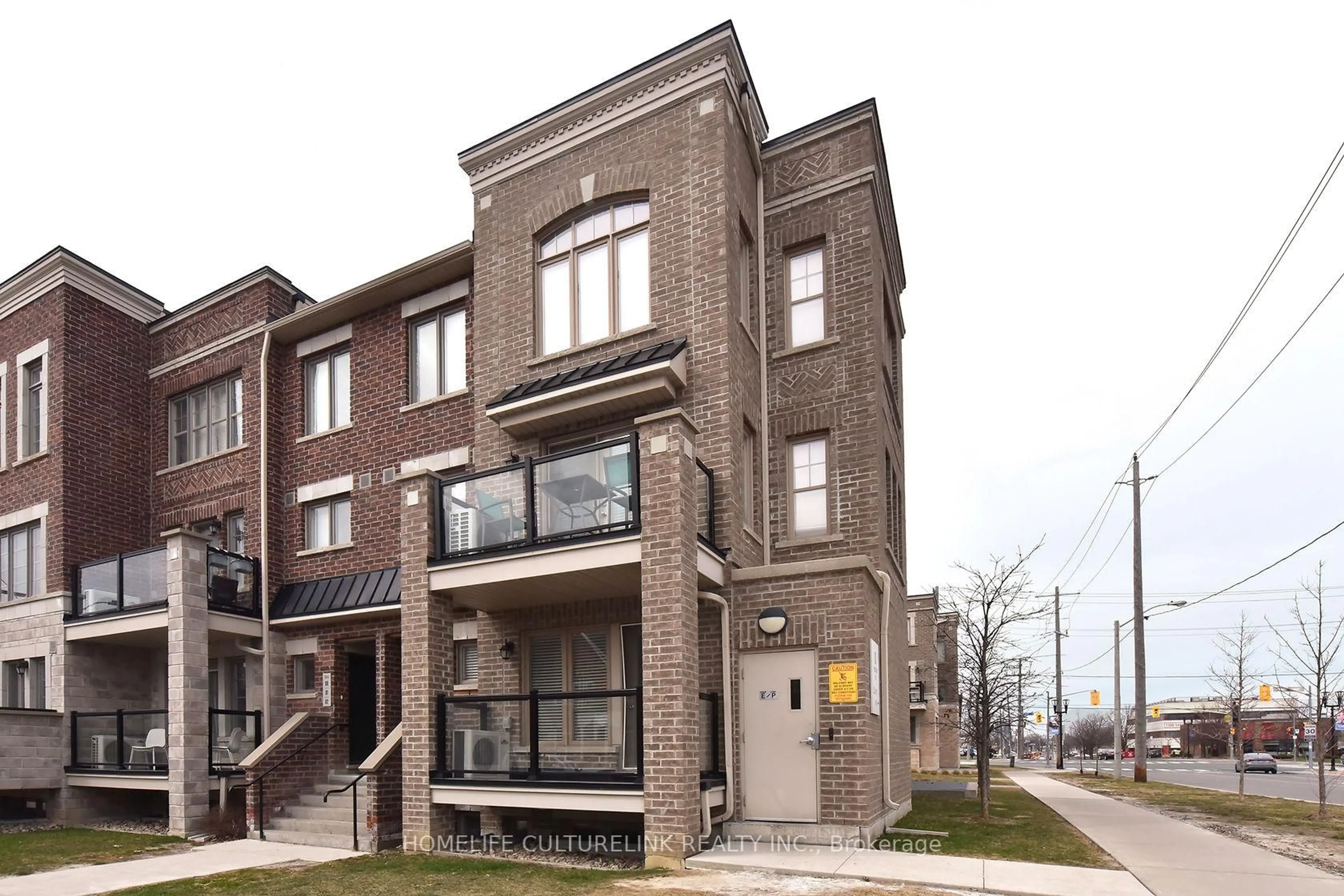 Home with brick exterior material, street for 100 Parrotta Dr #89, Toronto Ontario M9M 0B5