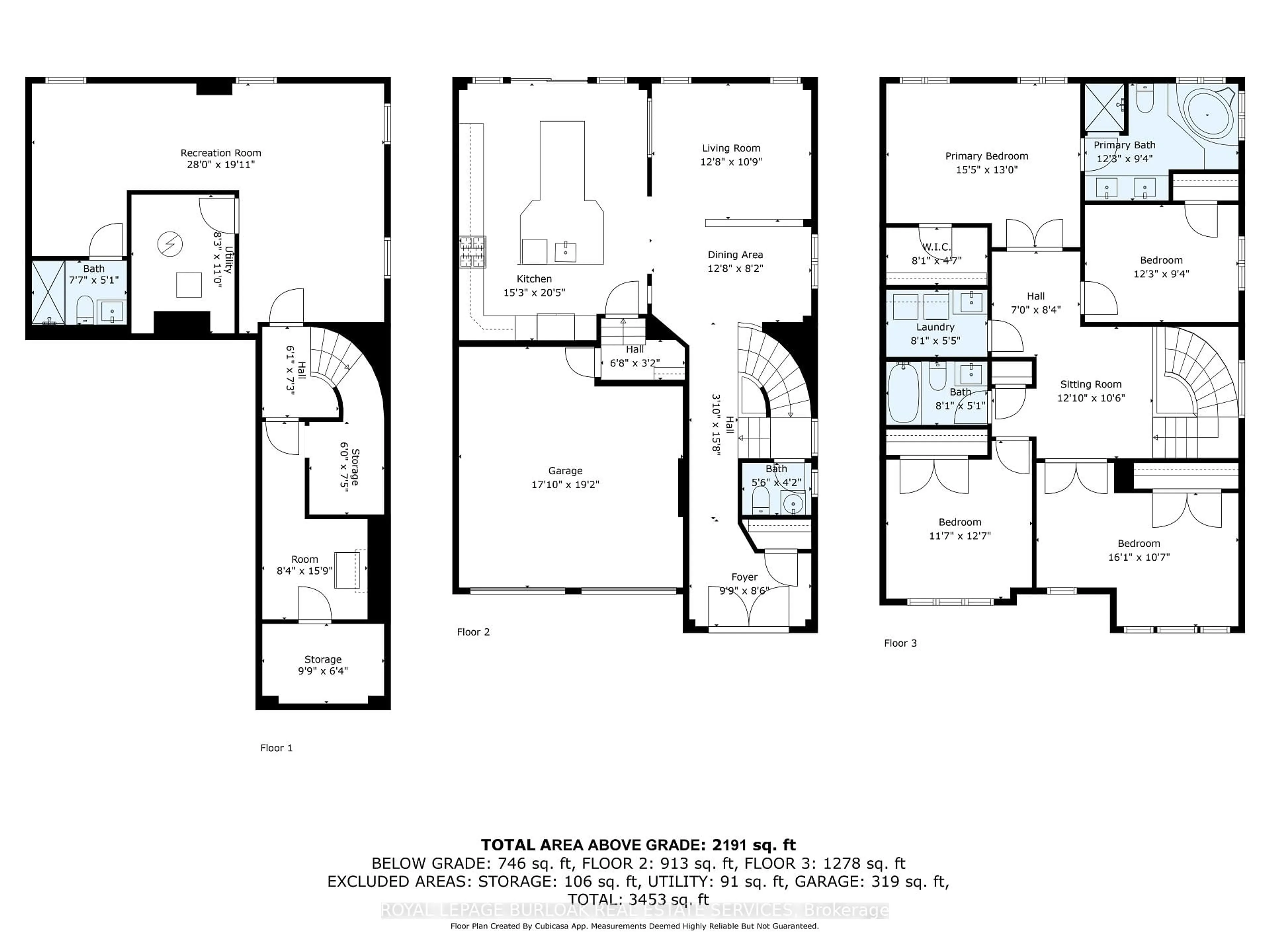 Floor plan for 3295 Hopkins Dr, Burlington Ontario L7M 0M8