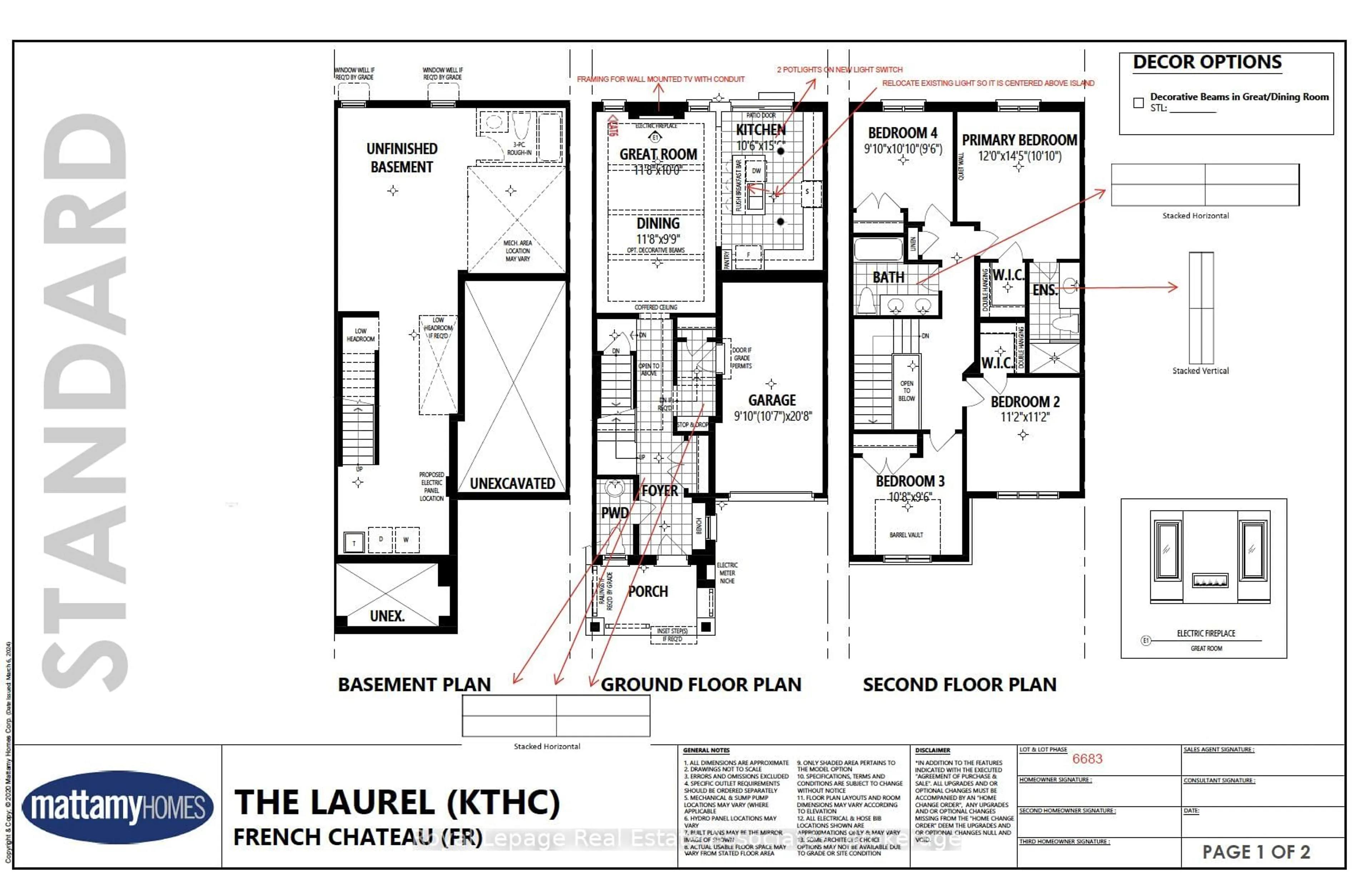 Floor plan for 3223 Puffin Path, Oakville Ontario L6H 8B2