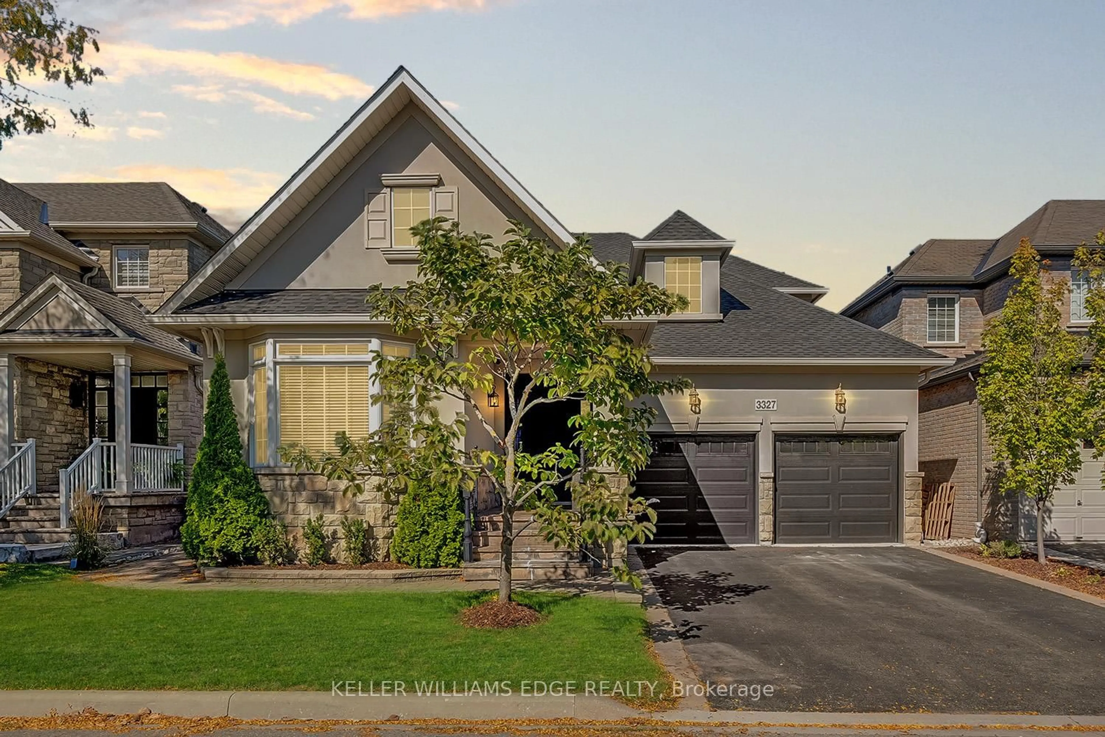 Home with brick exterior material, street for 3327 Skipton Lane, Oakville Ontario L6M 0K3