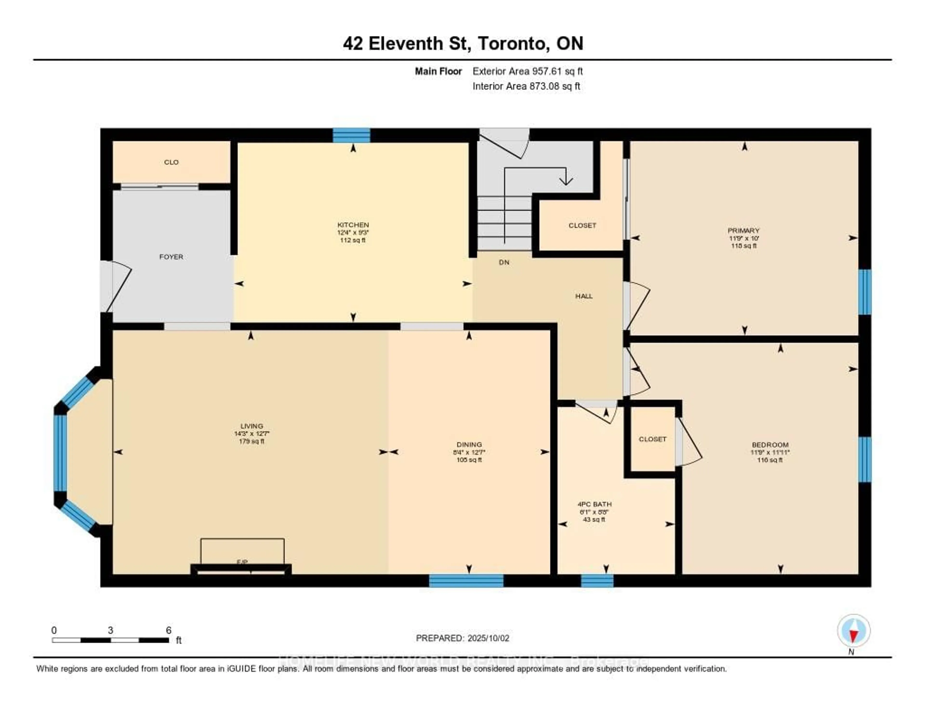 Floor plan for 42 Eleventh St, Toronto Ontario M8V 3G3