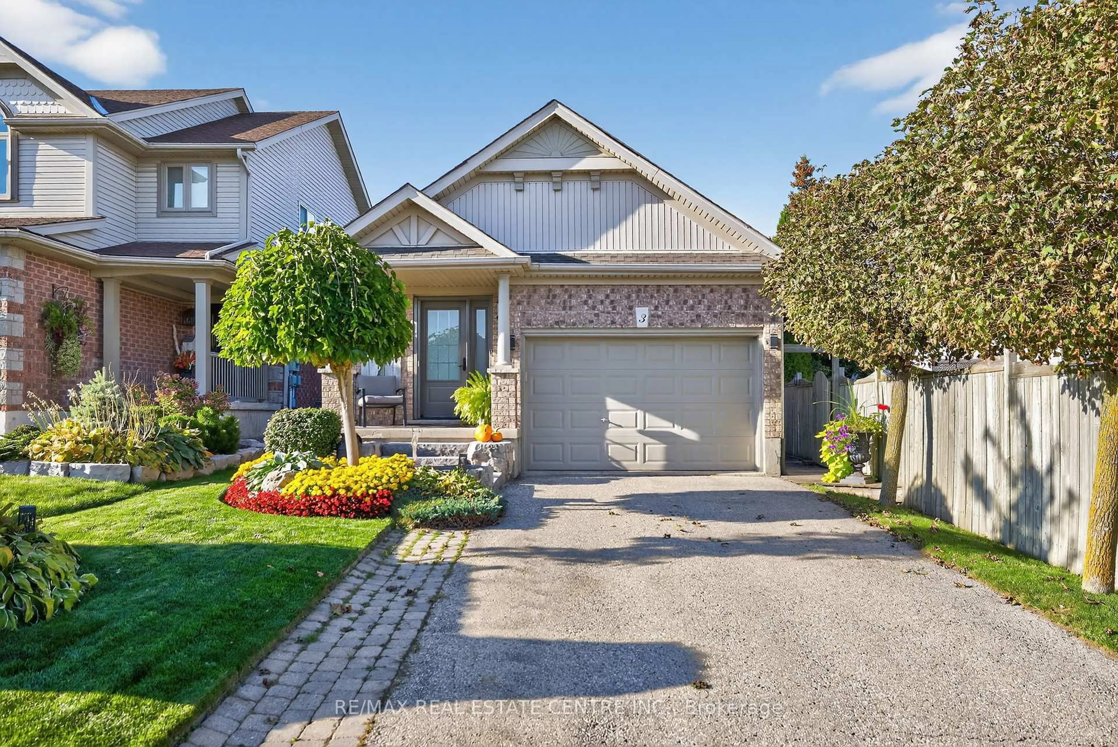 Home with brick exterior material, street for 3 Bishop Crt, Orangeville Ontario L9W 5G6