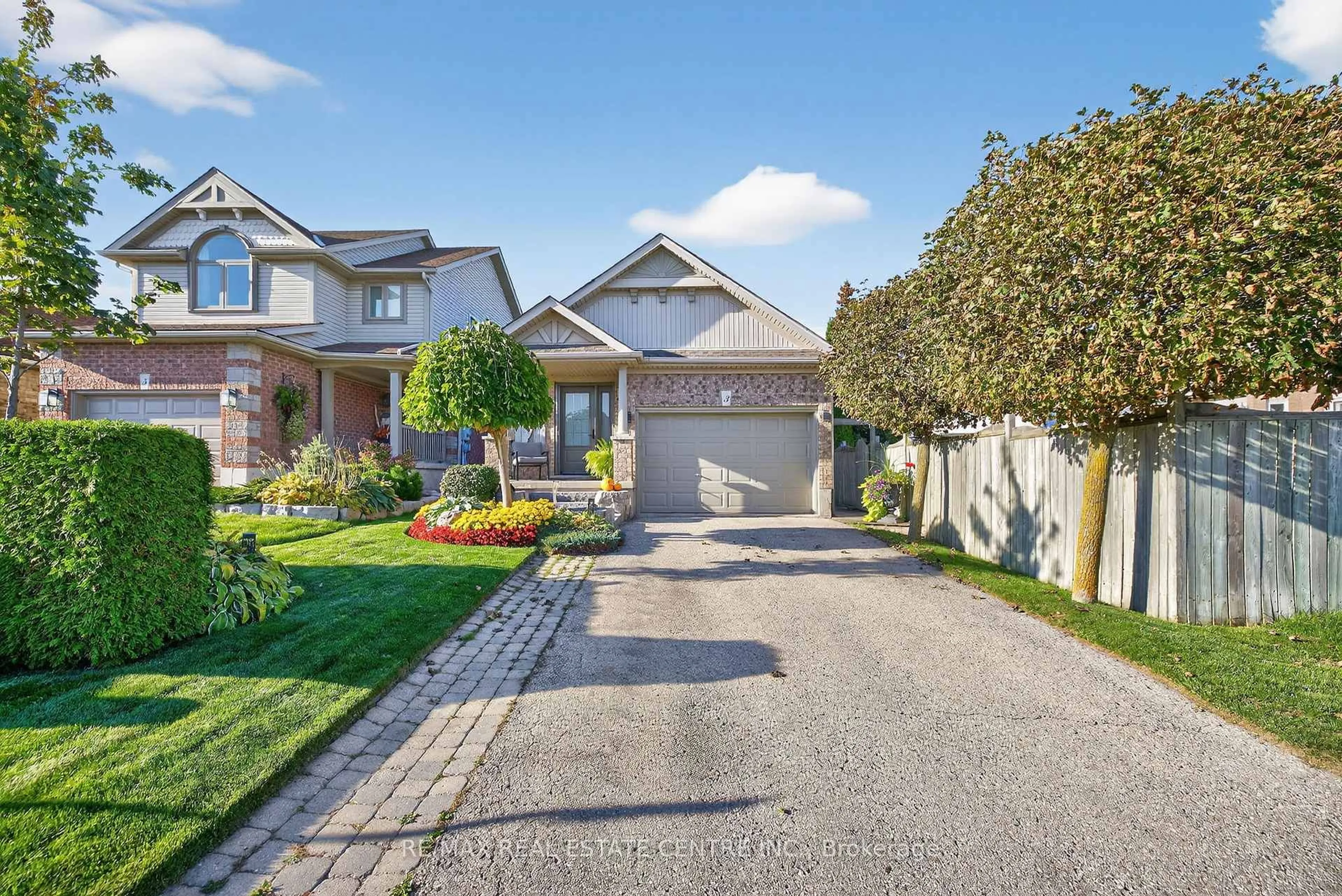 Home with brick exterior material, street for 3 Bishop Crt, Orangeville Ontario L9W 5G6
