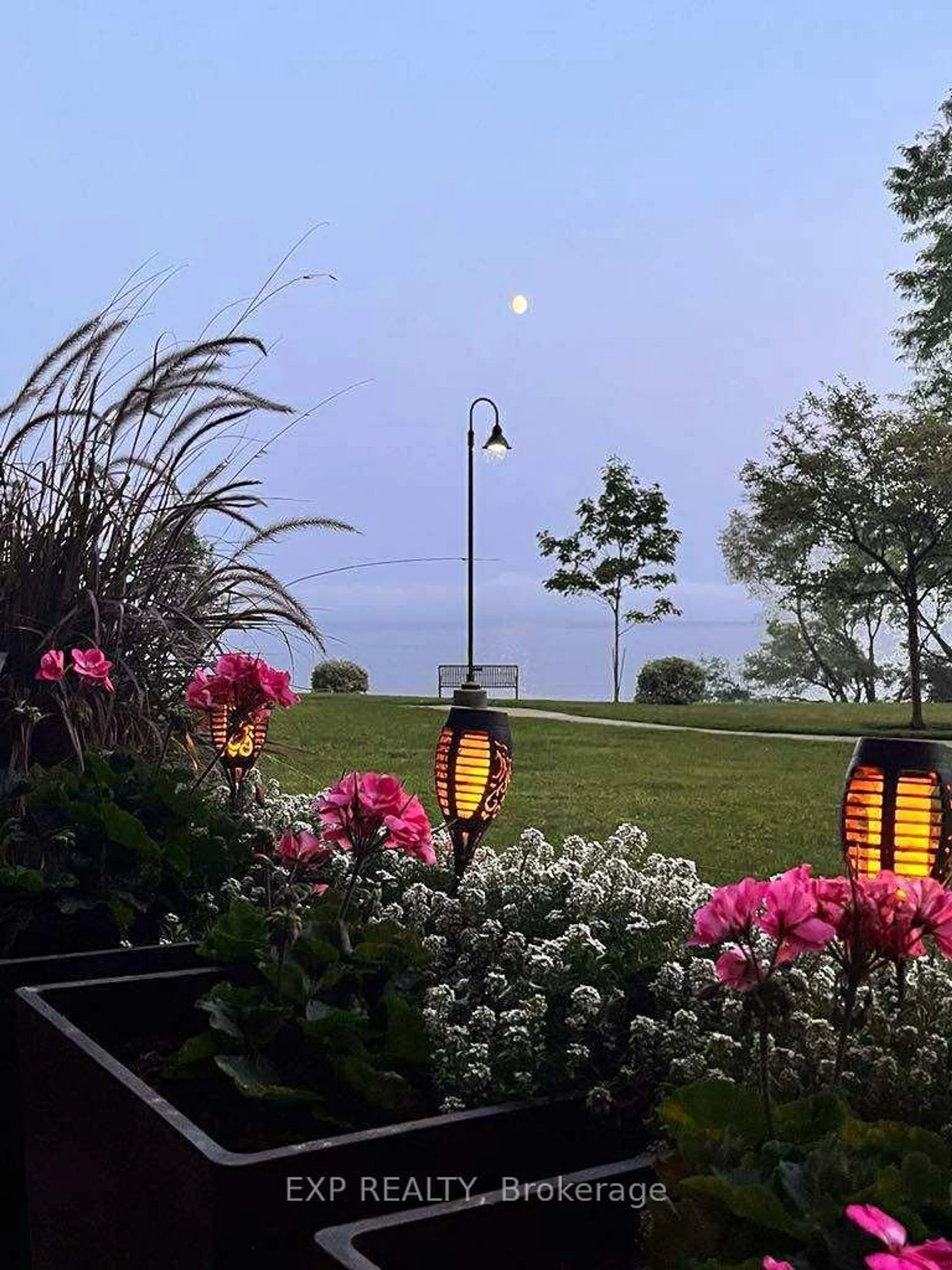 Patio, water/lake/river/ocean view for 5250 Lakeshore Rd #104, Burlington Ontario L7L 5L2