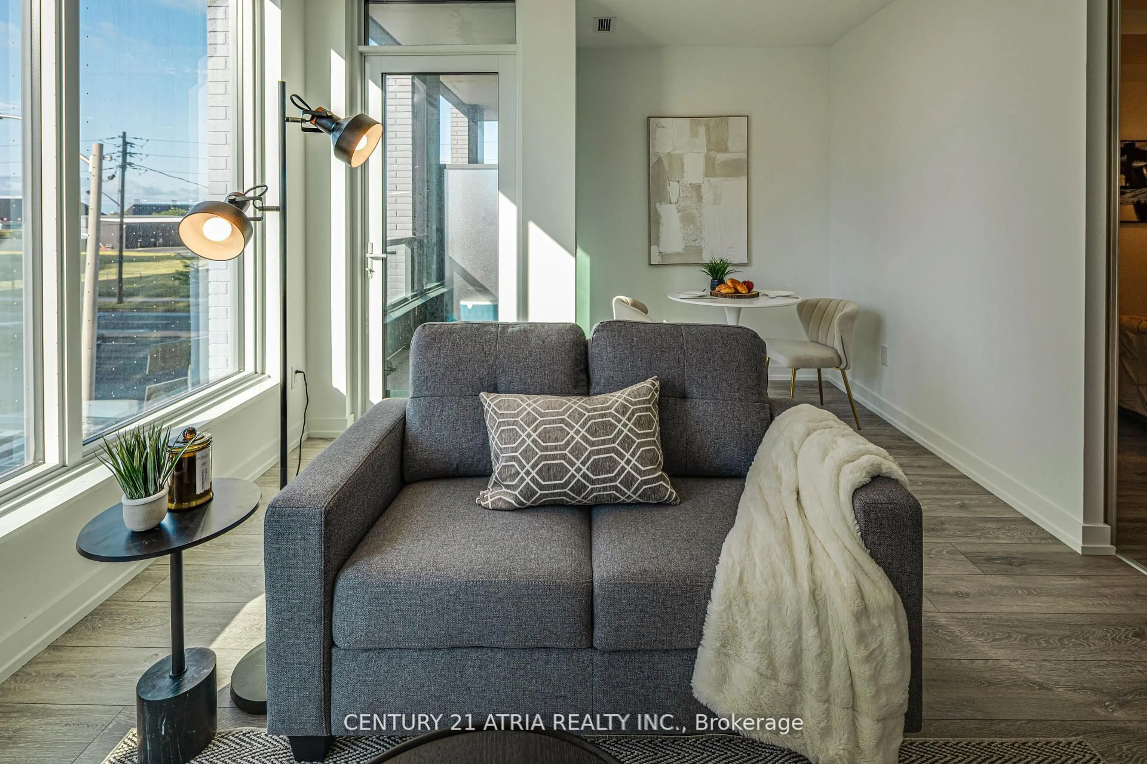 Living room with furniture, unknown for 1100 Sheppard Ave #312, Toronto Ontario M3K 0E4