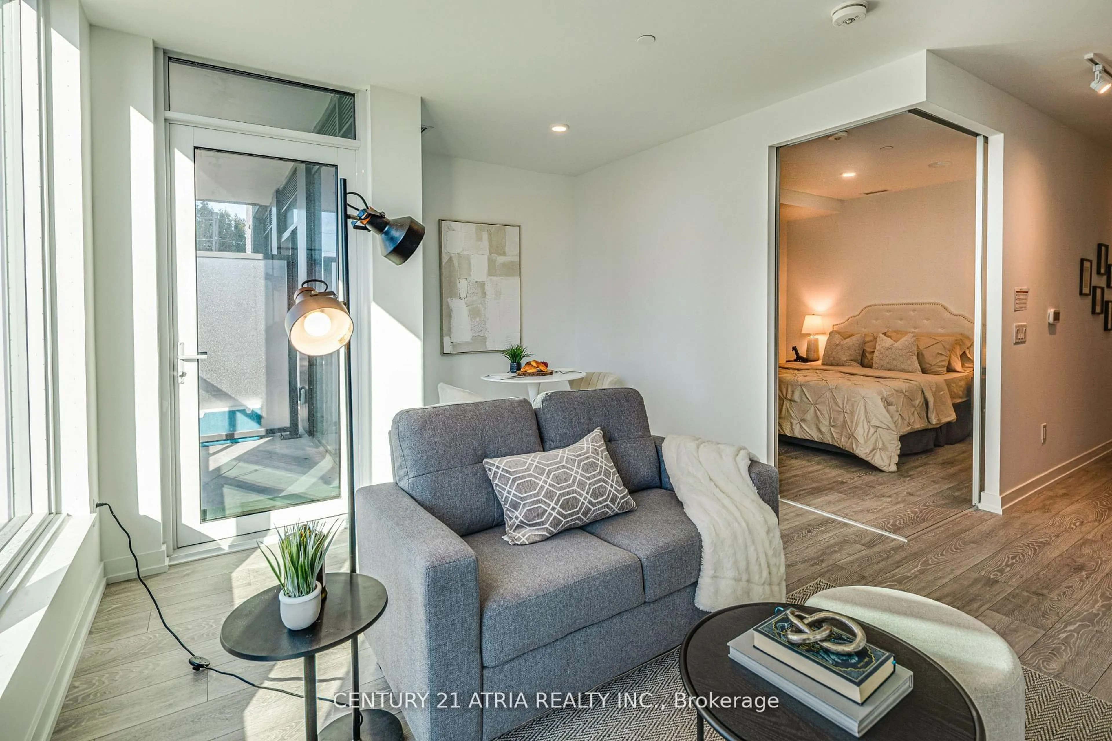 Living room with furniture, unknown for 1100 Sheppard Ave #312, Toronto Ontario M3K 0E4