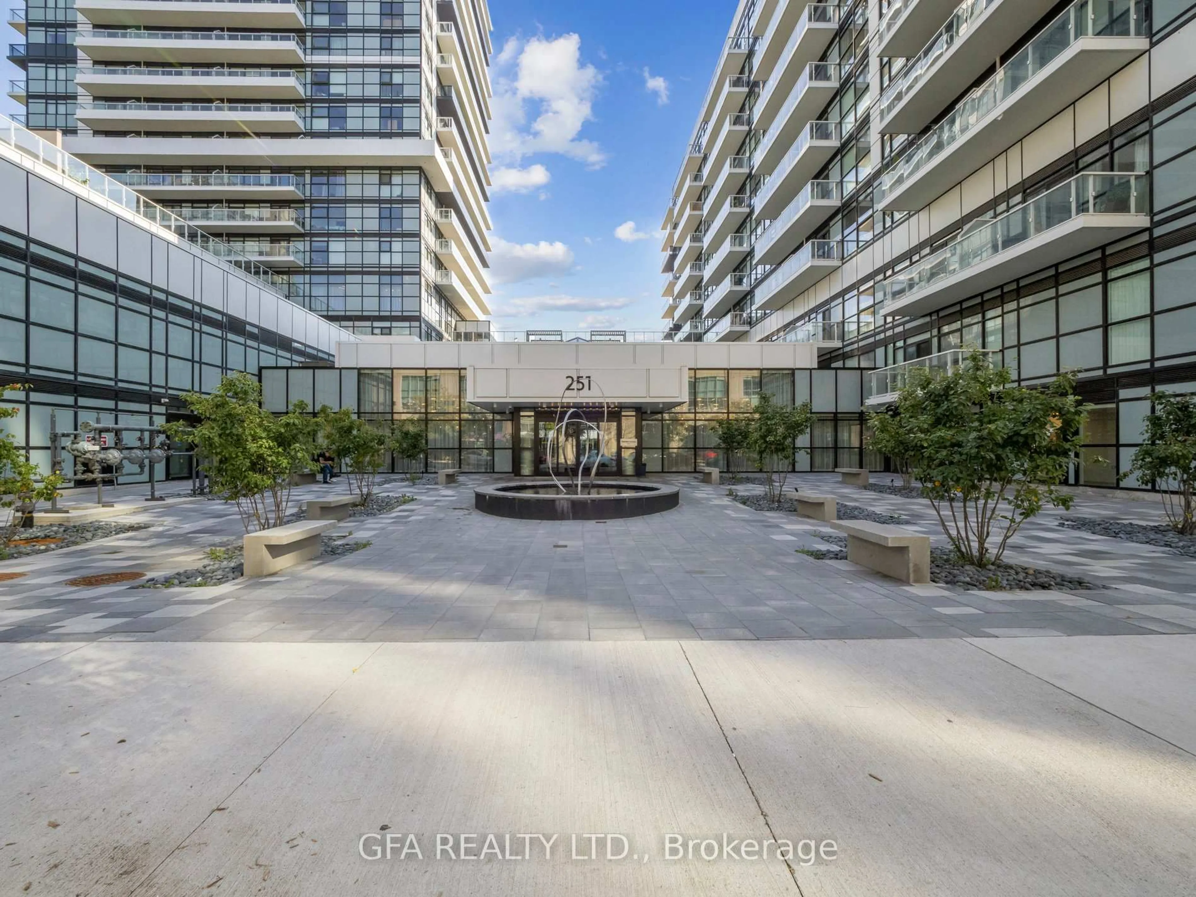 Indoor foyer for 251 Manitoba St #716, Toronto Ontario M8Y 0C7