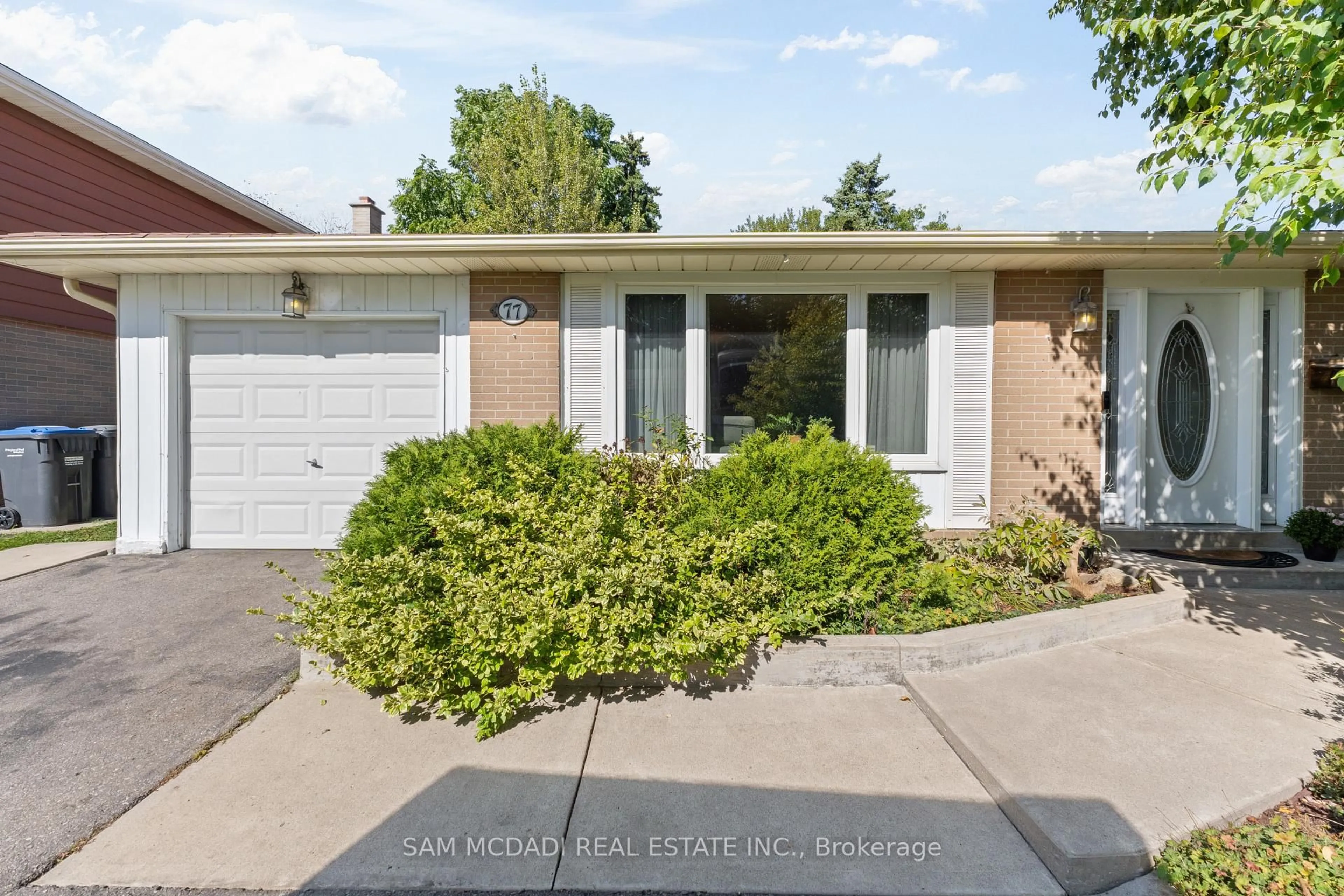 Home with vinyl exterior material, street for 77 Lockton Cres, Brampton Ontario L6W 1C2