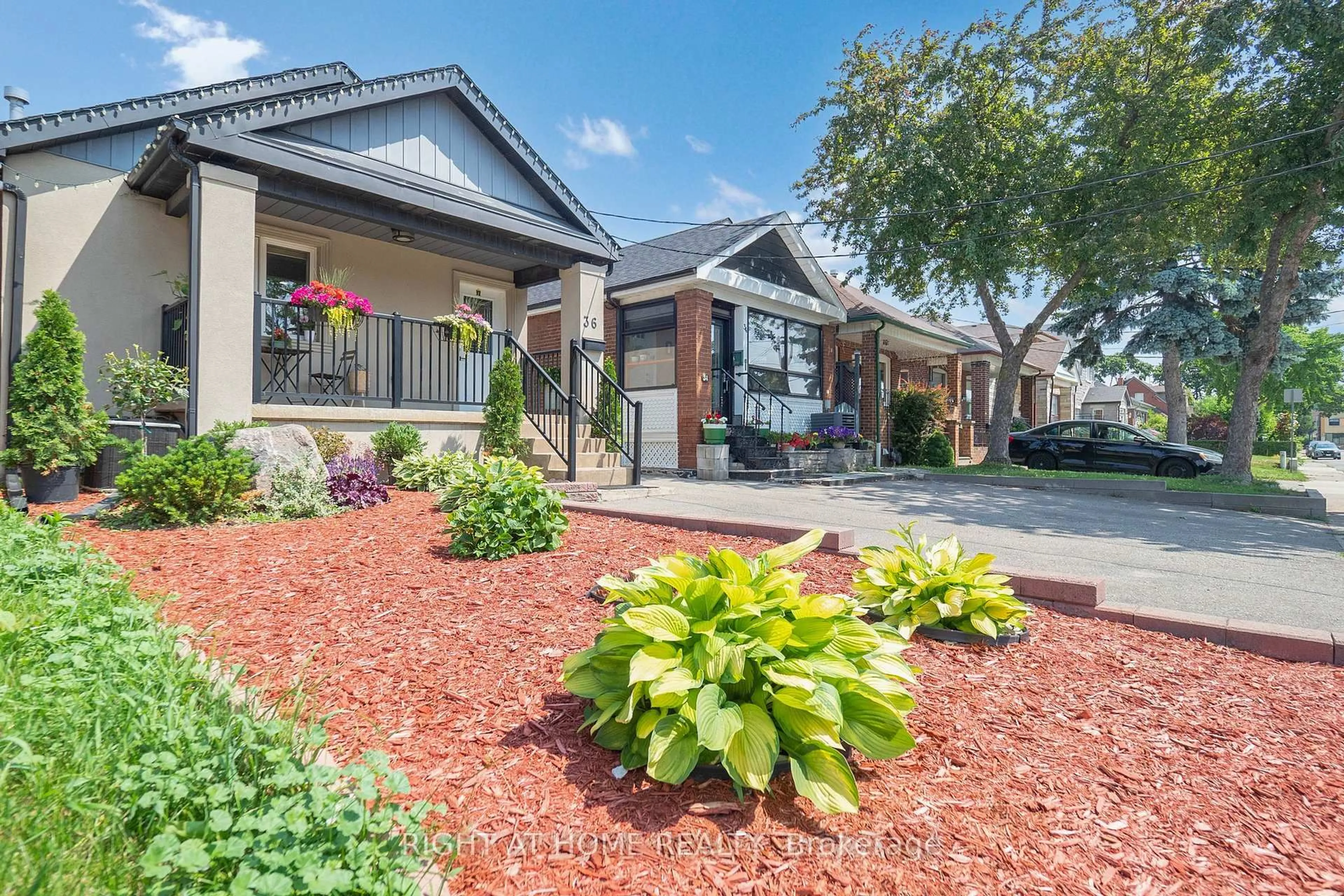 Home with brick exterior material, street for 36 Juliet Cres, Toronto Ontario M6M 1N4