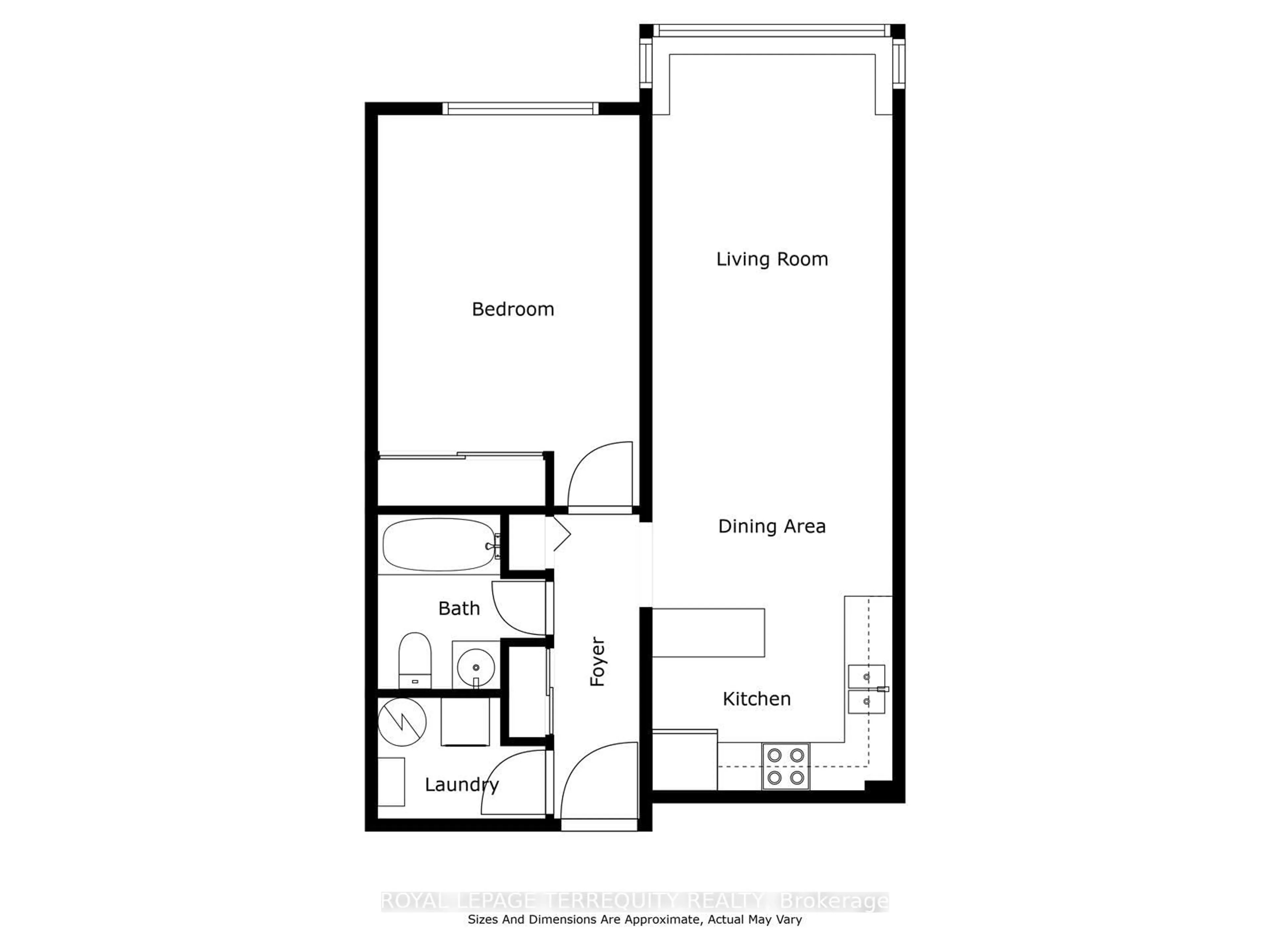Floor plan for 1275 Cornerbrook Pl #208, Mississauga Ontario L5C 3J3