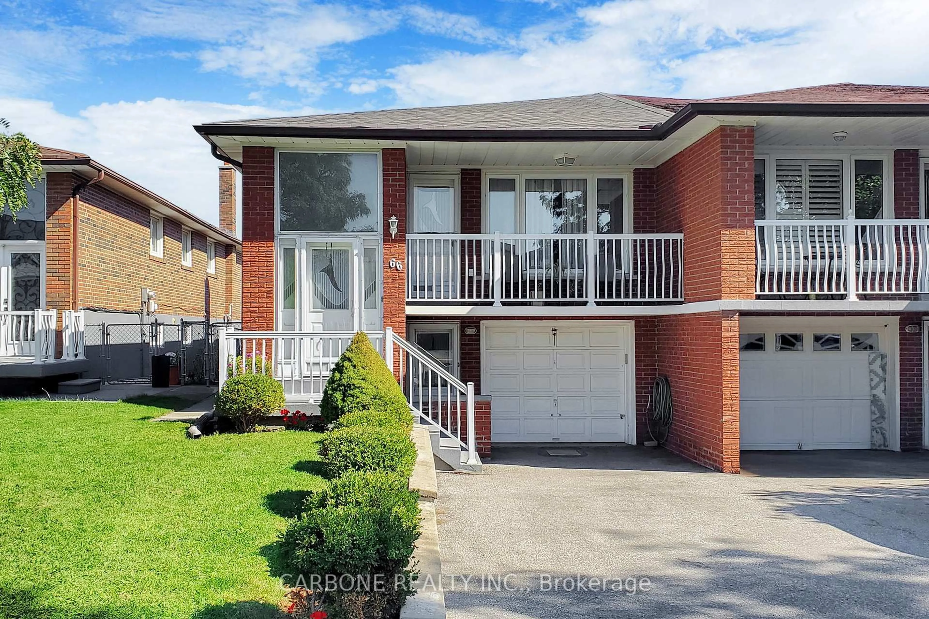 Home with brick exterior material, street for 66 Cabana Dr, Toronto Ontario M9L 1K9