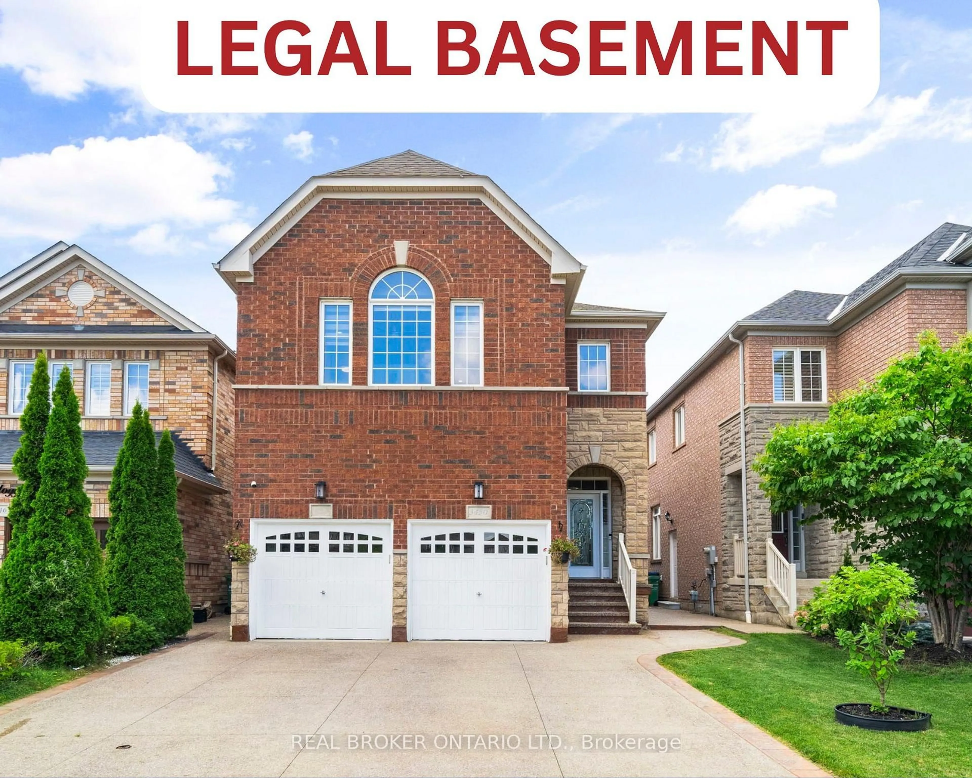 Home with brick exterior material, street for 3450 Trilogy Tr, Mississauga Ontario L5M 0K2