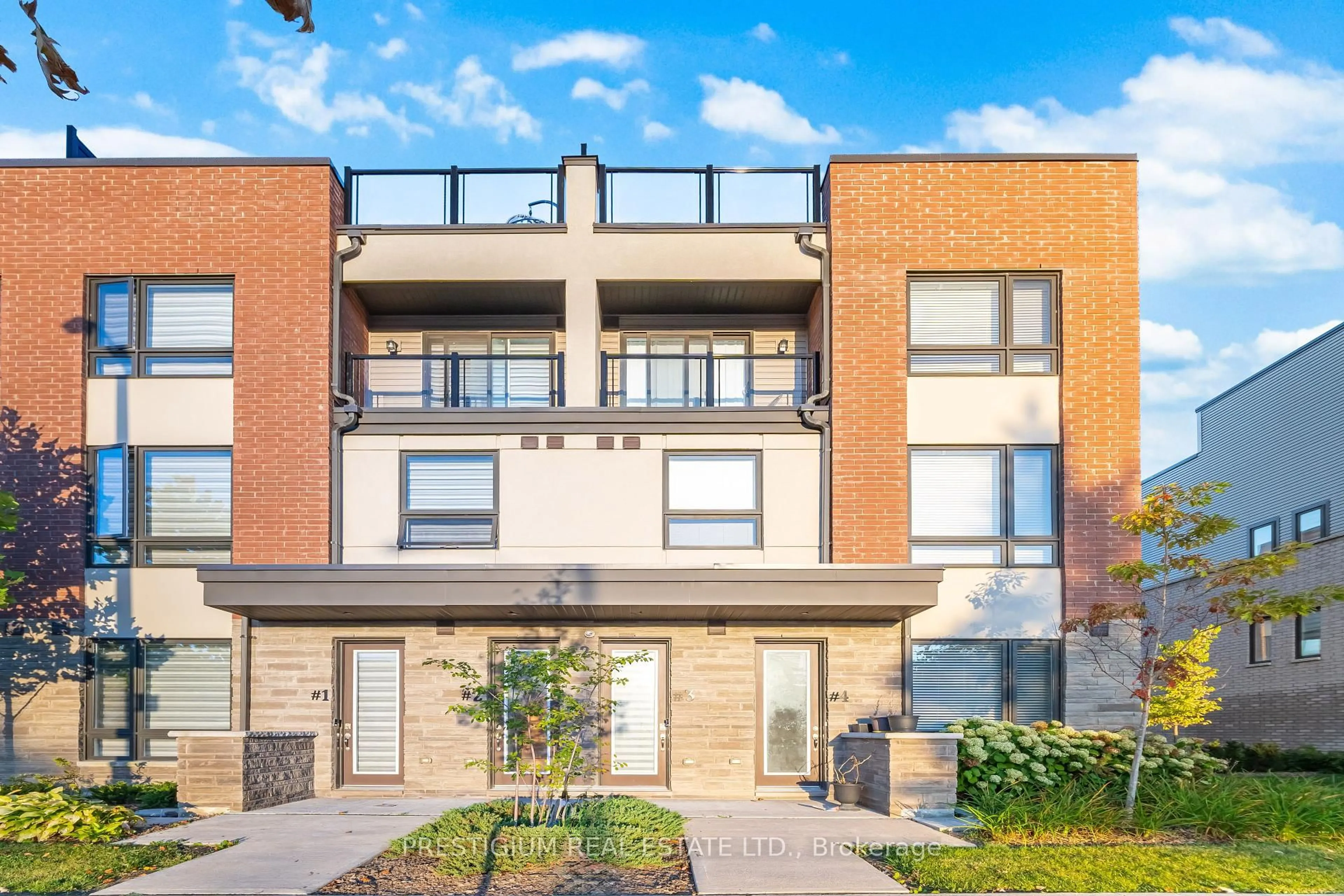 Home with brick exterior material, street for 22 HUMBERWOOD Blvd #3, Toronto Ontario M9W 0G1