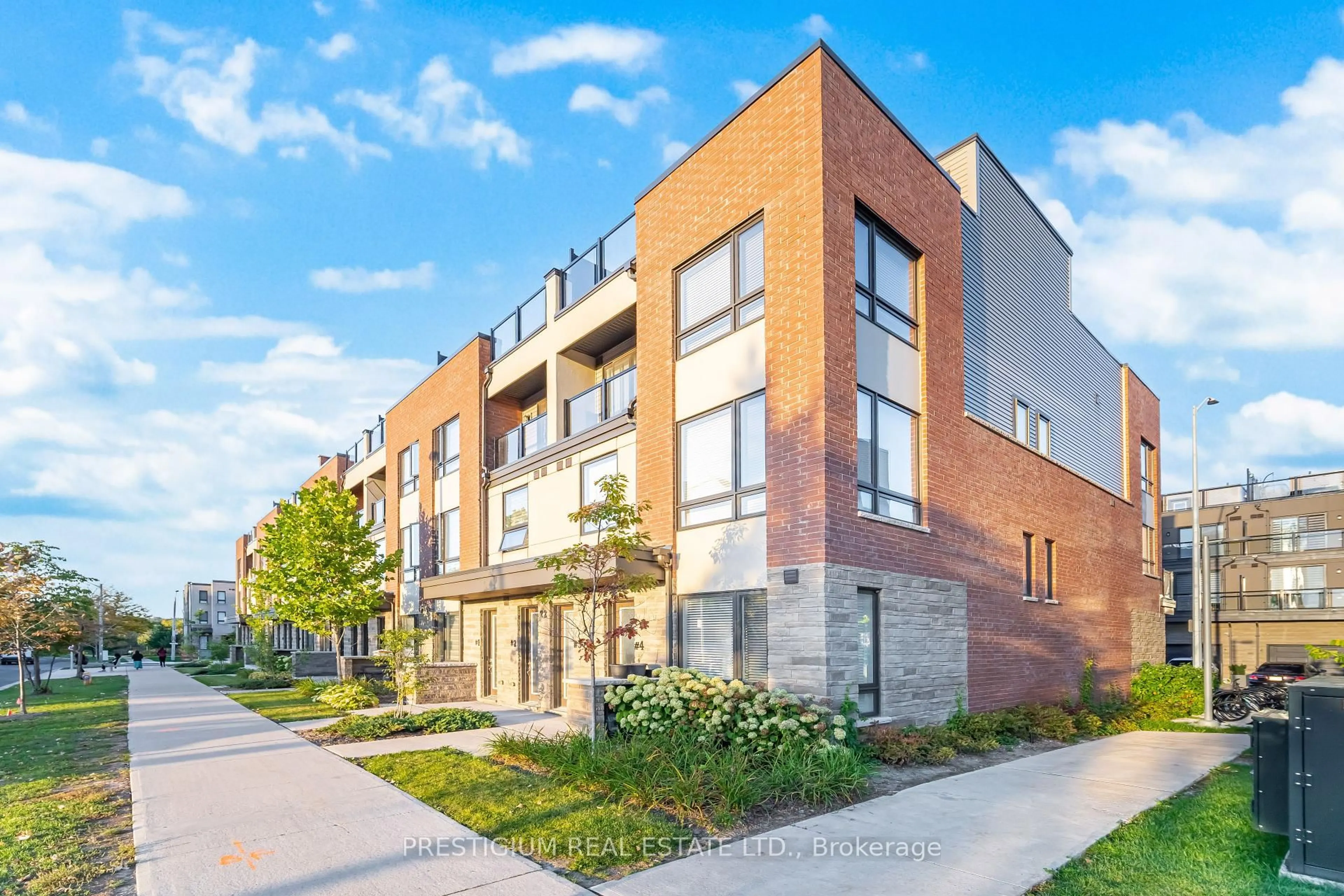 Home with brick exterior material, street for 22 HUMBERWOOD Blvd #3, Toronto Ontario M9W 0G1