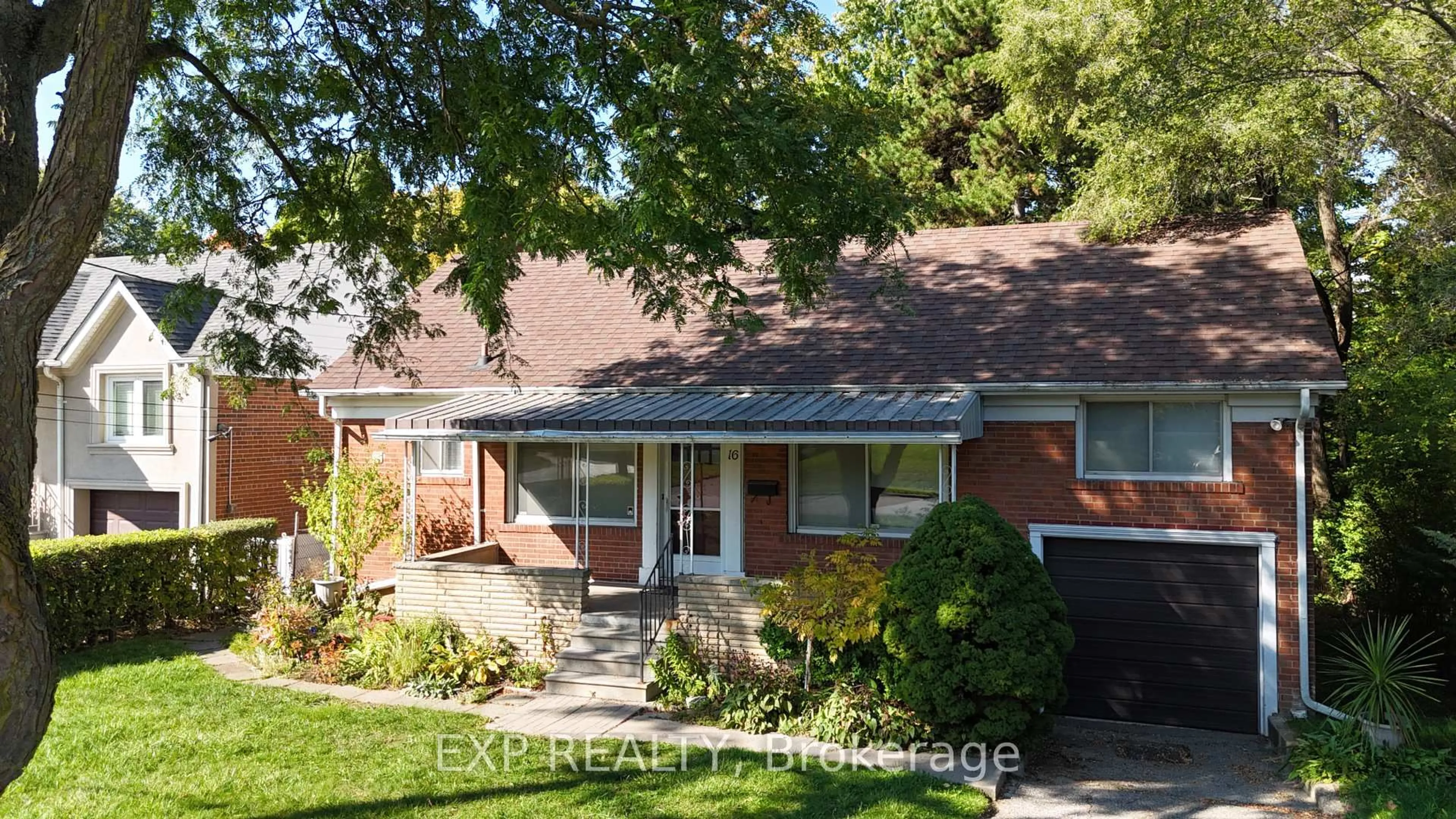 Home with brick exterior material, street for 16 King Georges Dr, Toronto Ontario M6M 2G9