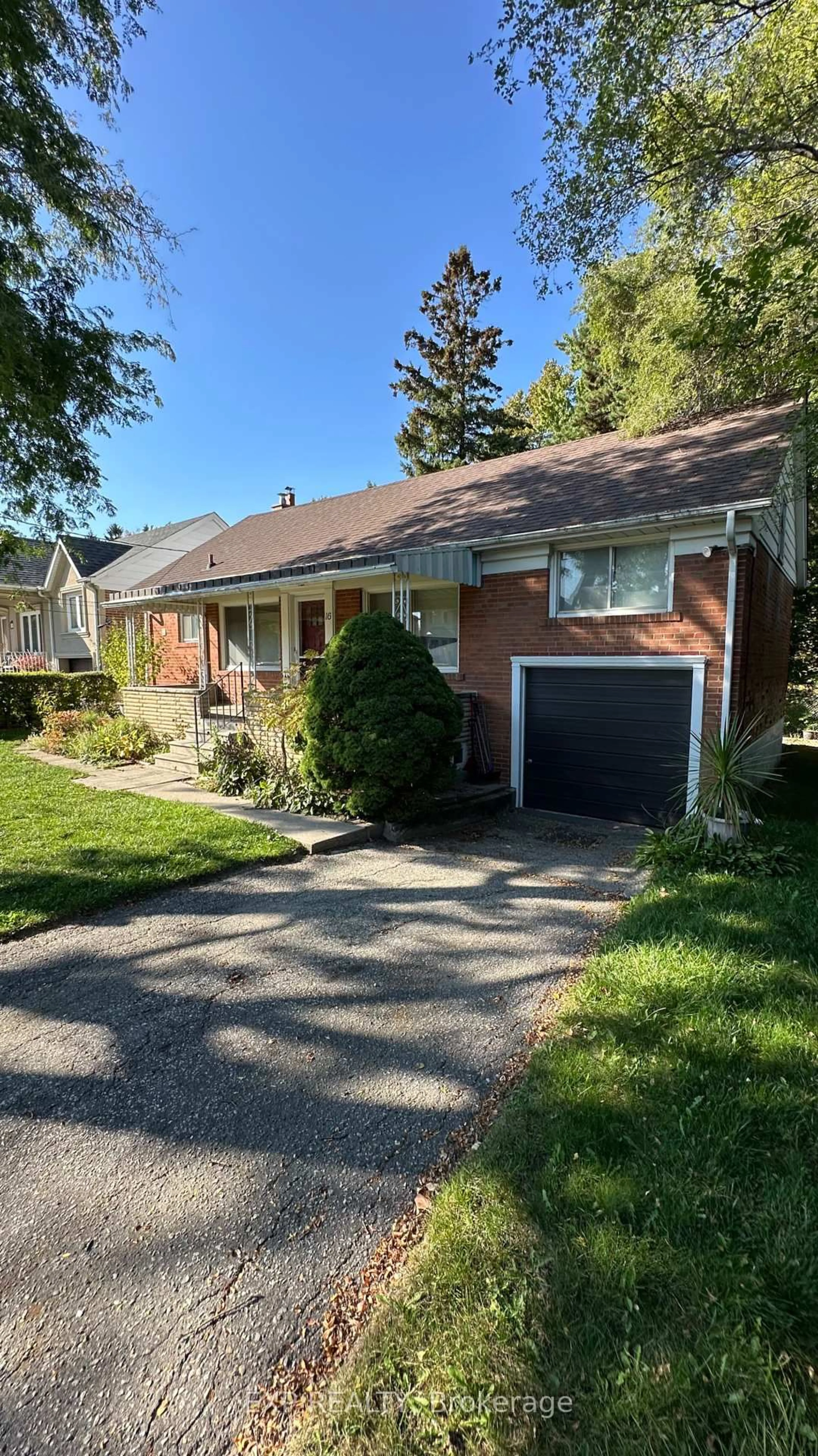 Home with brick exterior material, street for 16 King Georges Dr, Toronto Ontario M6M 2G9