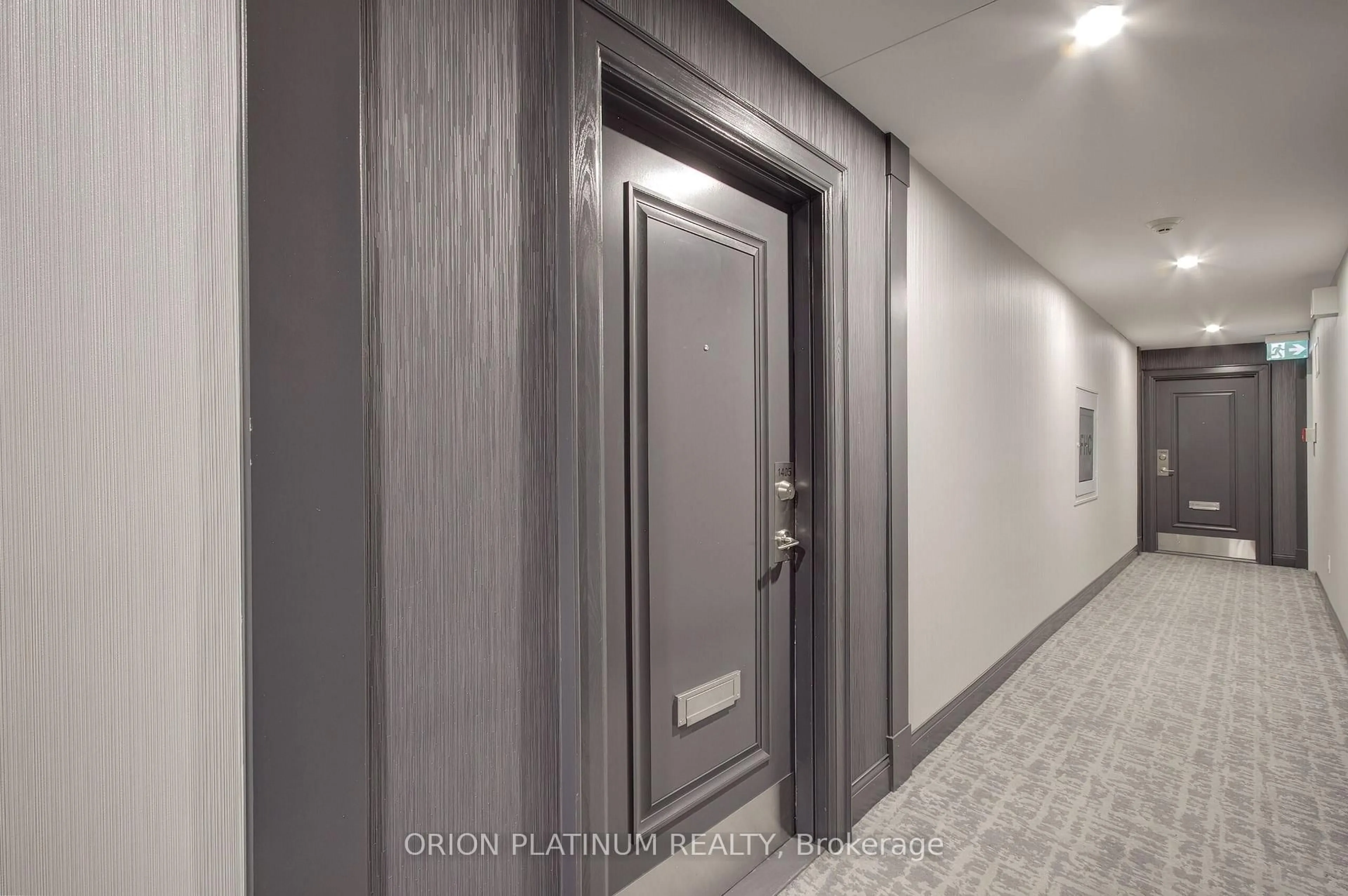 Indoor foyer for 451 The West Mall #1405, Toronto Ontario M9C 1G1
