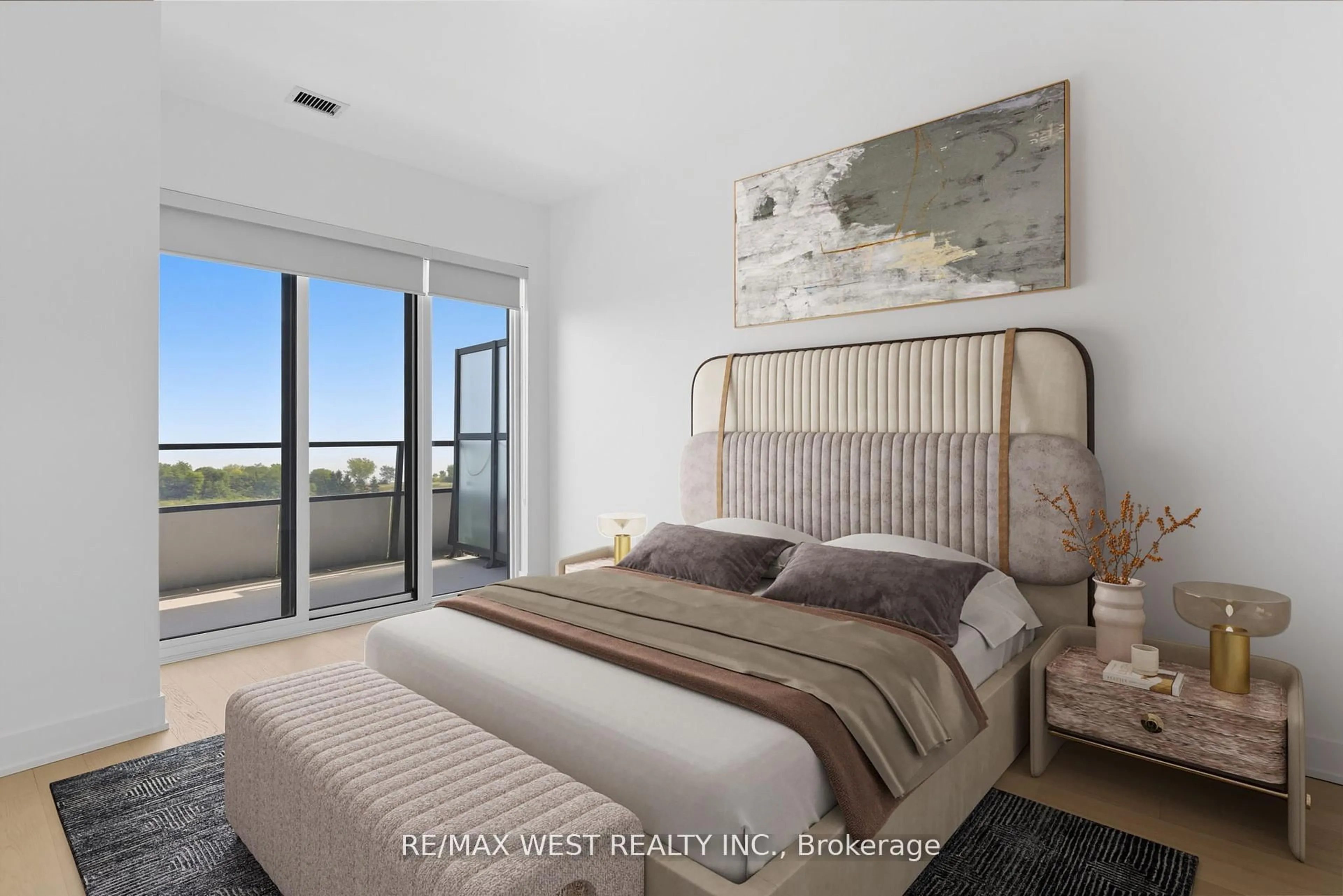 Bedroom with bed, unknown for 20 Shore Breeze Dr #702, Toronto Ontario M8V 0C7
