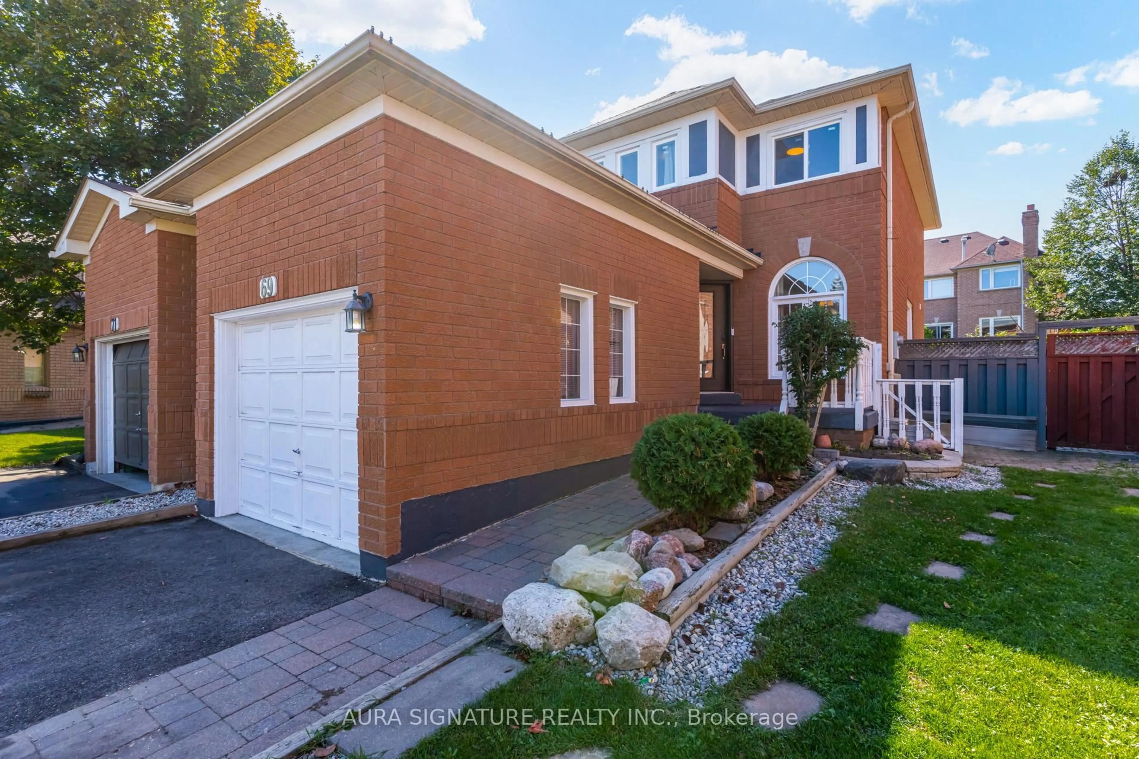 Home with brick exterior material, street for 69 Alaskan Summit Crt, Brampton Ontario L6R 1N9