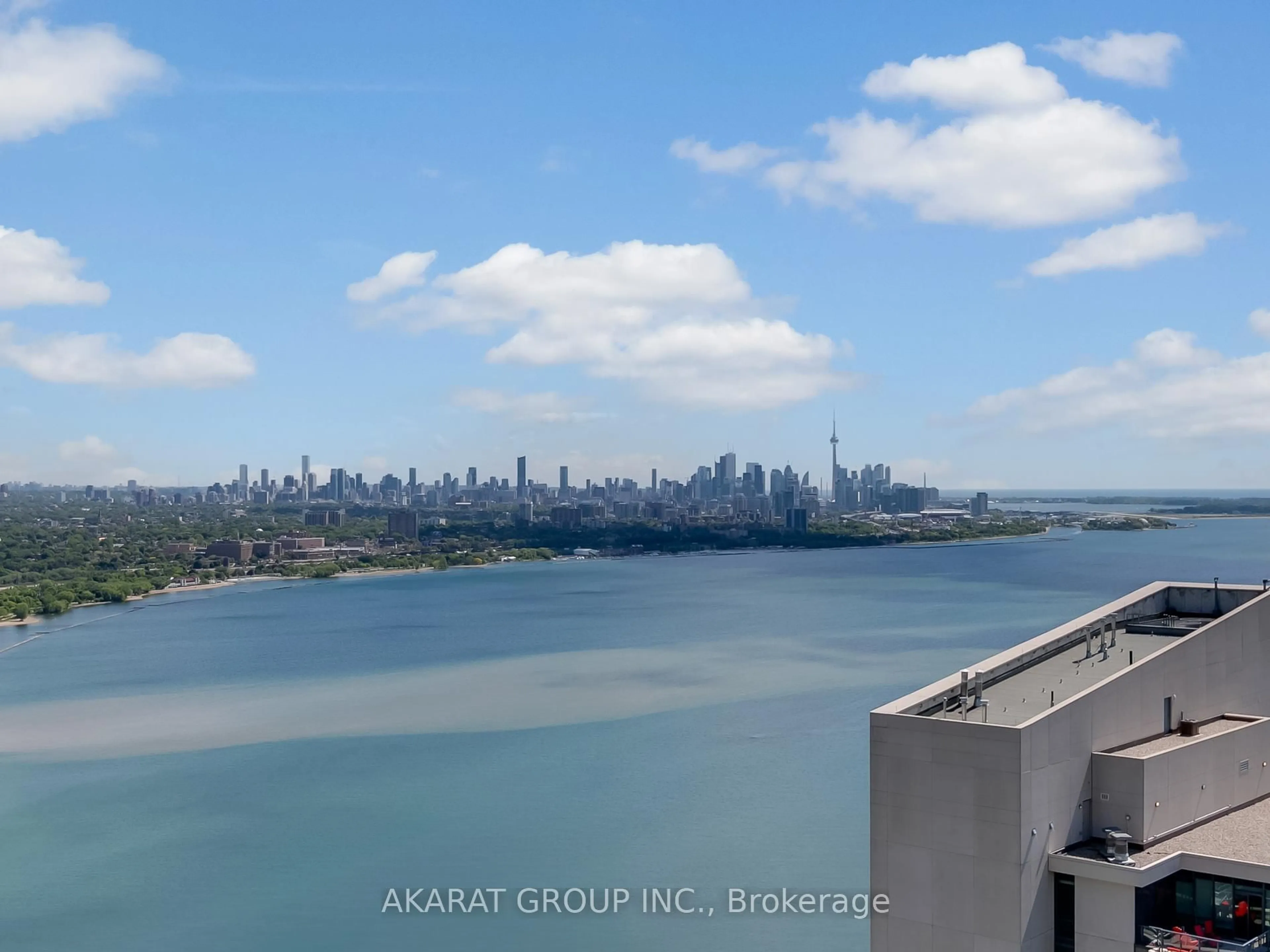 Balcony in the apartment, water/lake/river/ocean view for 70 Annie Craig Dr #4603, Toronto Ontario M8V 0G2