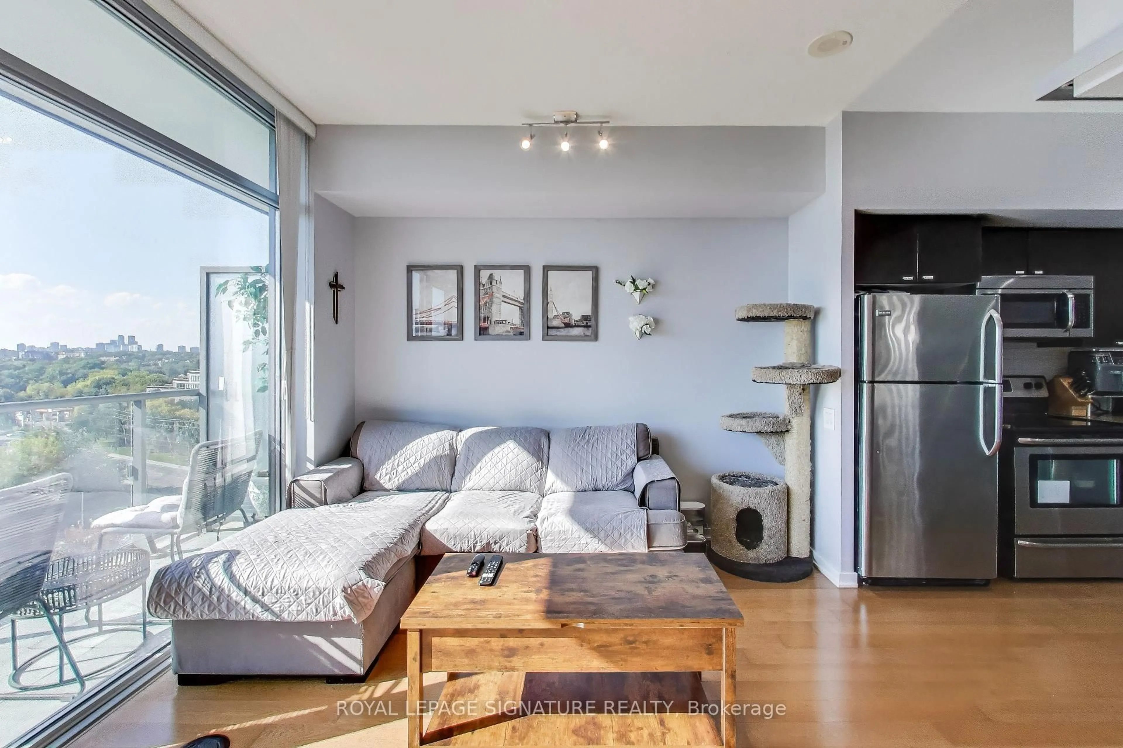 Living room with furniture, unknown for 105 The Queensway #1207, Toronto Ontario M6S 5B5