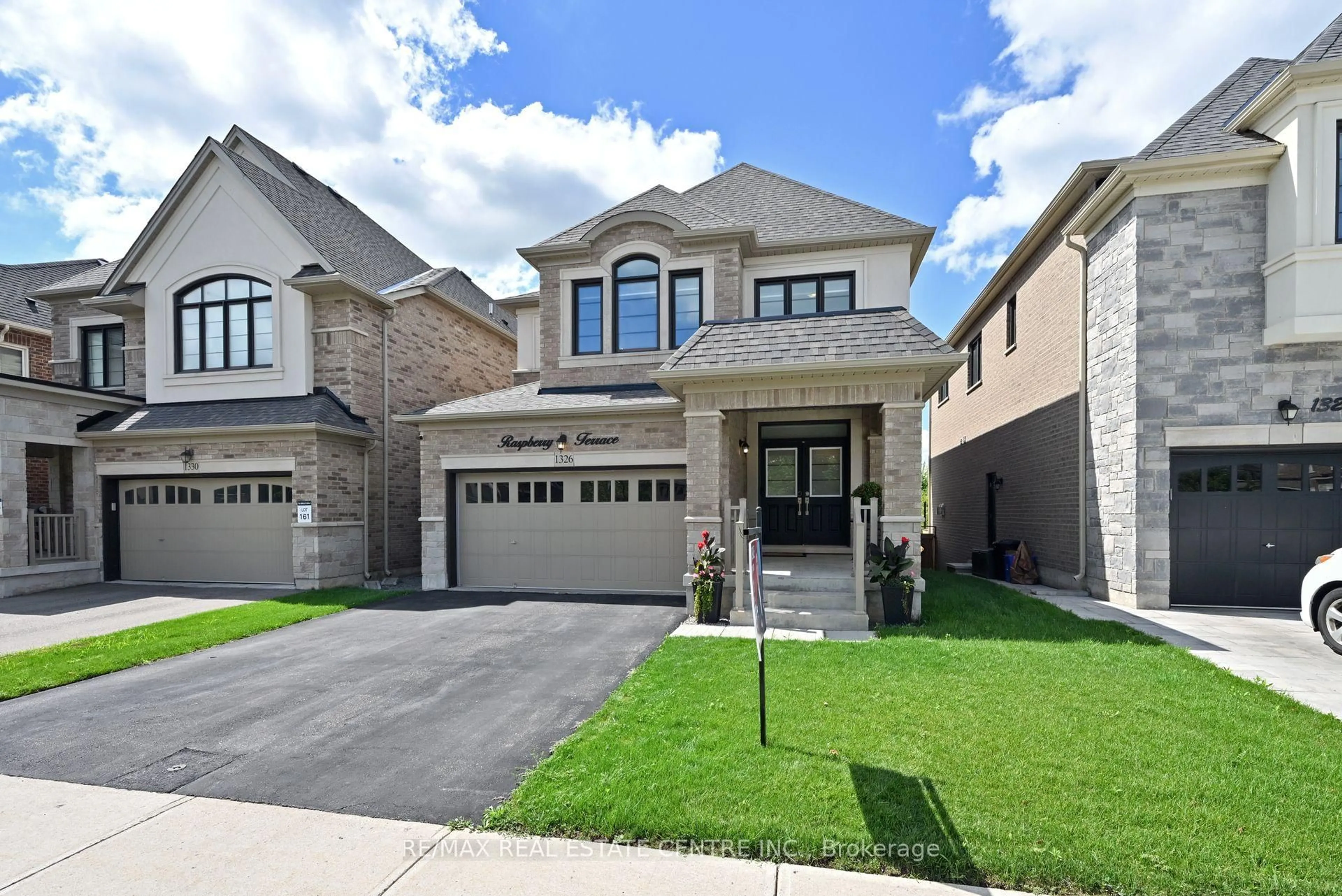 Home with brick exterior material, street for 1326 Raspberry Terr, Milton Ontario L9E 1N3