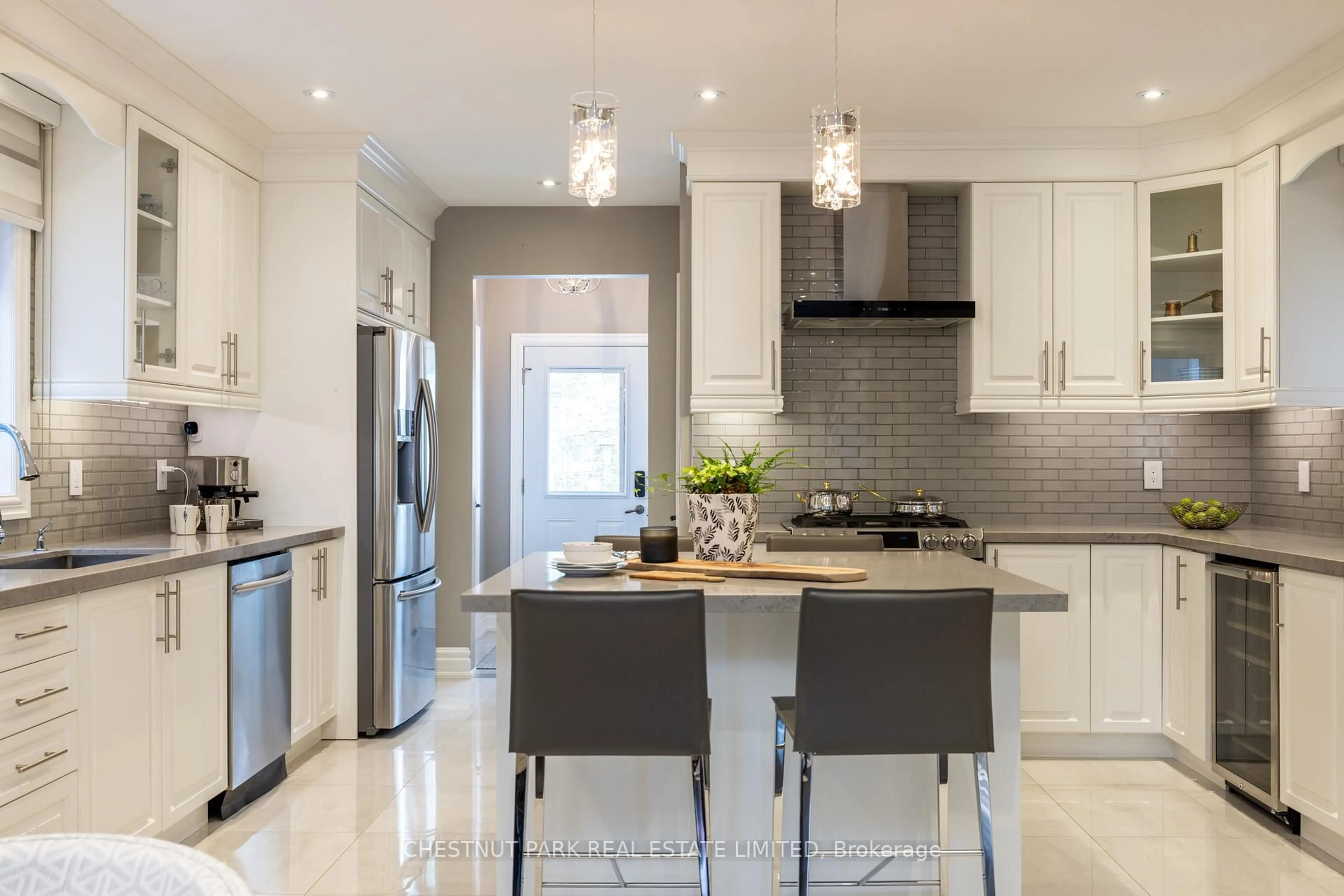Contemporary kitchen, ceramic/tile floor for 95 Sellers Ave, Toronto Ontario M6E 3T7