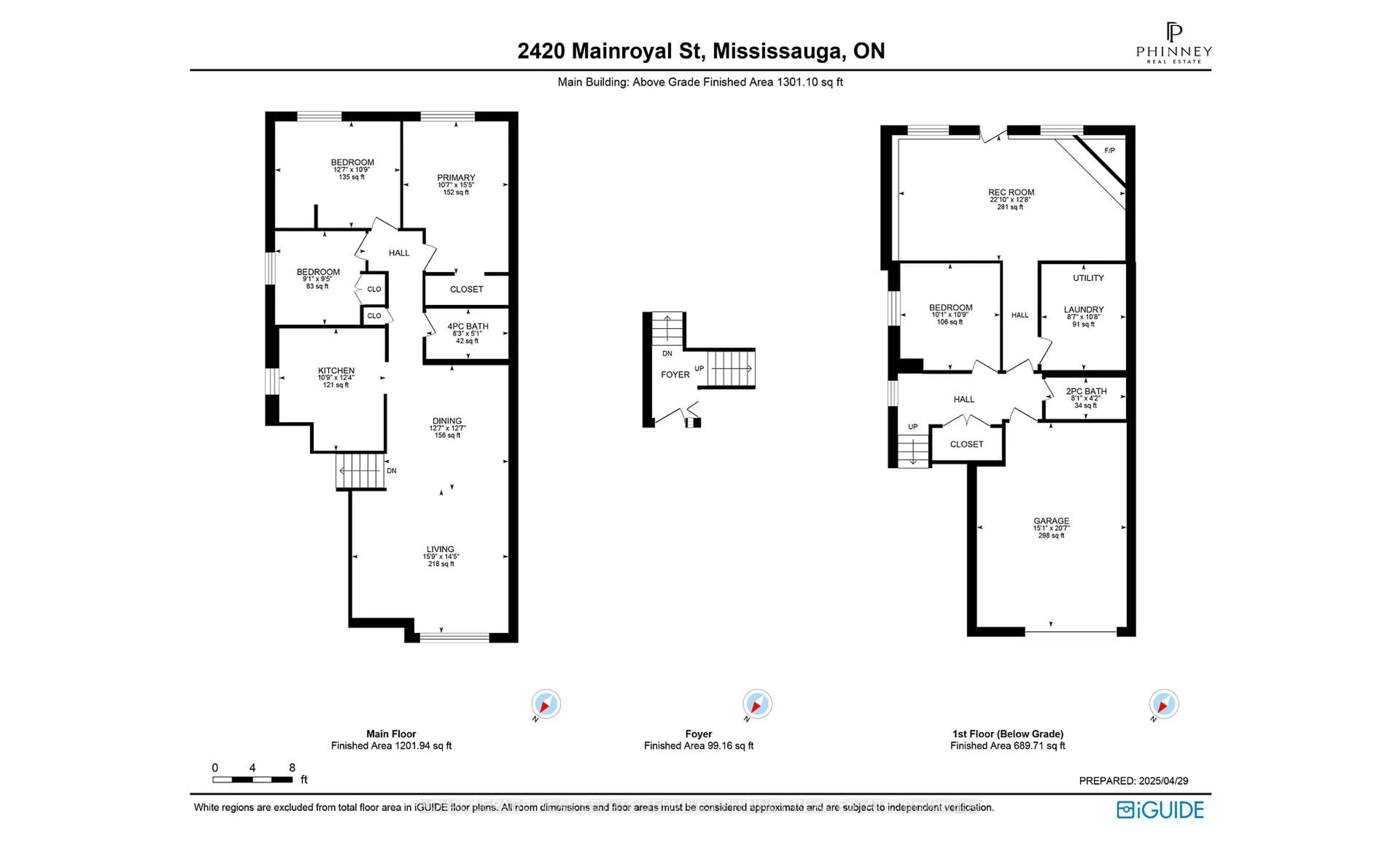Floor plan for 2420 Mainroyal St, Mississauga Ontario L5L 1C9