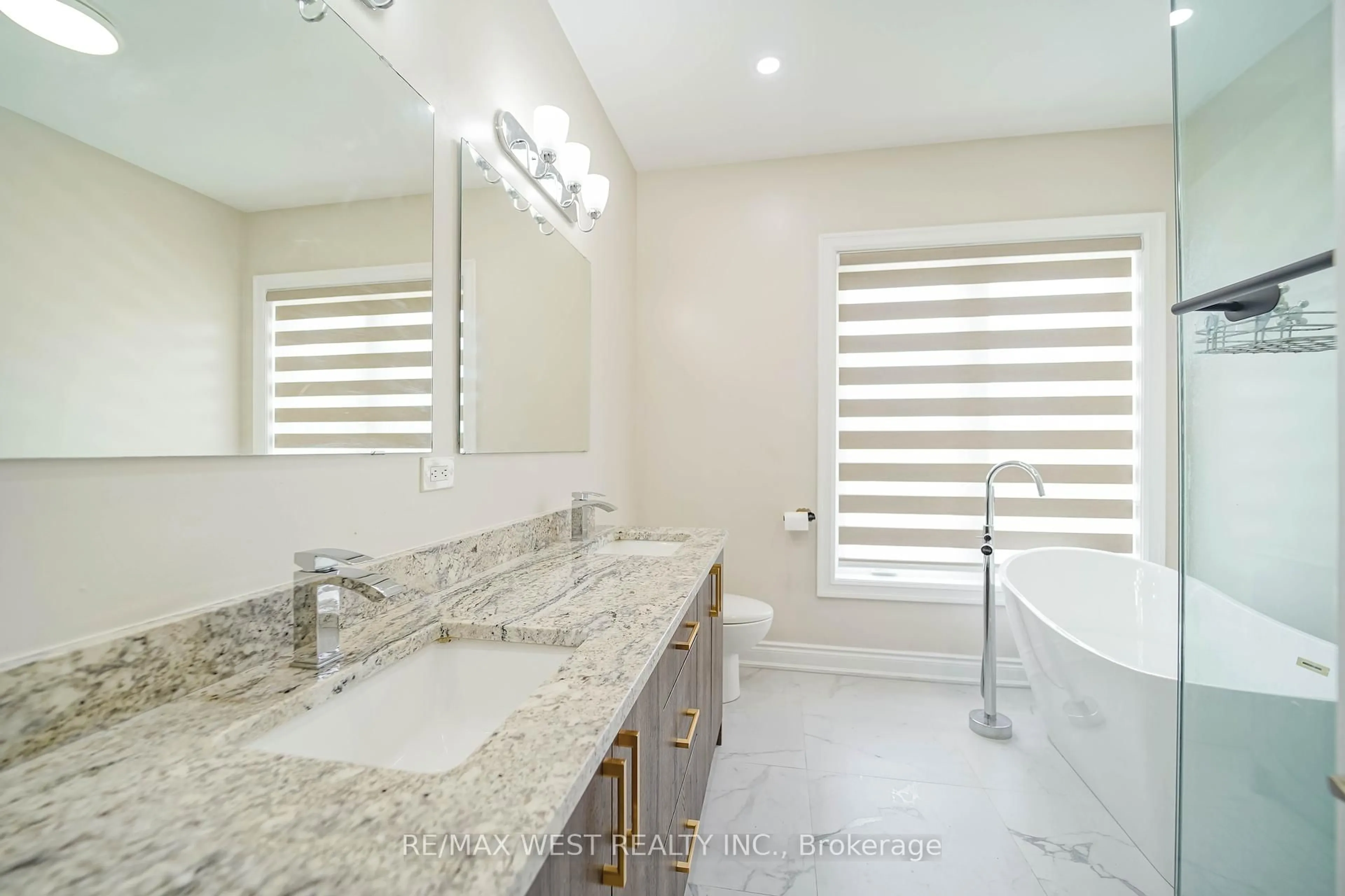 Contemporary bathroom, ceramic/tile floor for 106 Celestine Dr, Toronto Ontario M9R 3N9