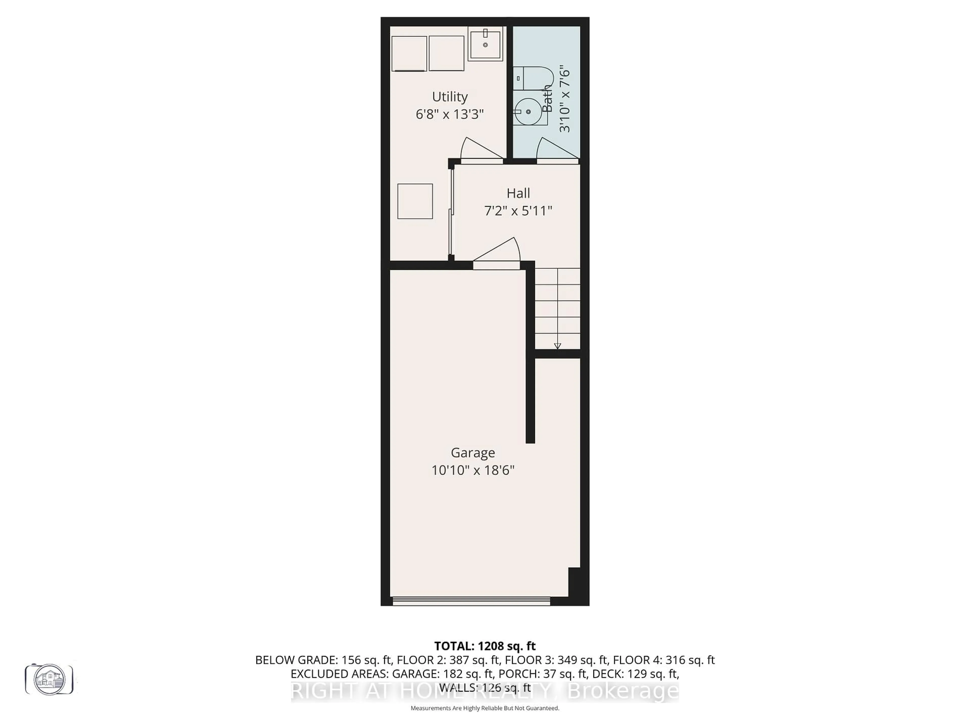 Floor plan for 75 Strathaven Dr #8, Mississauga Ontario L5R 3W1