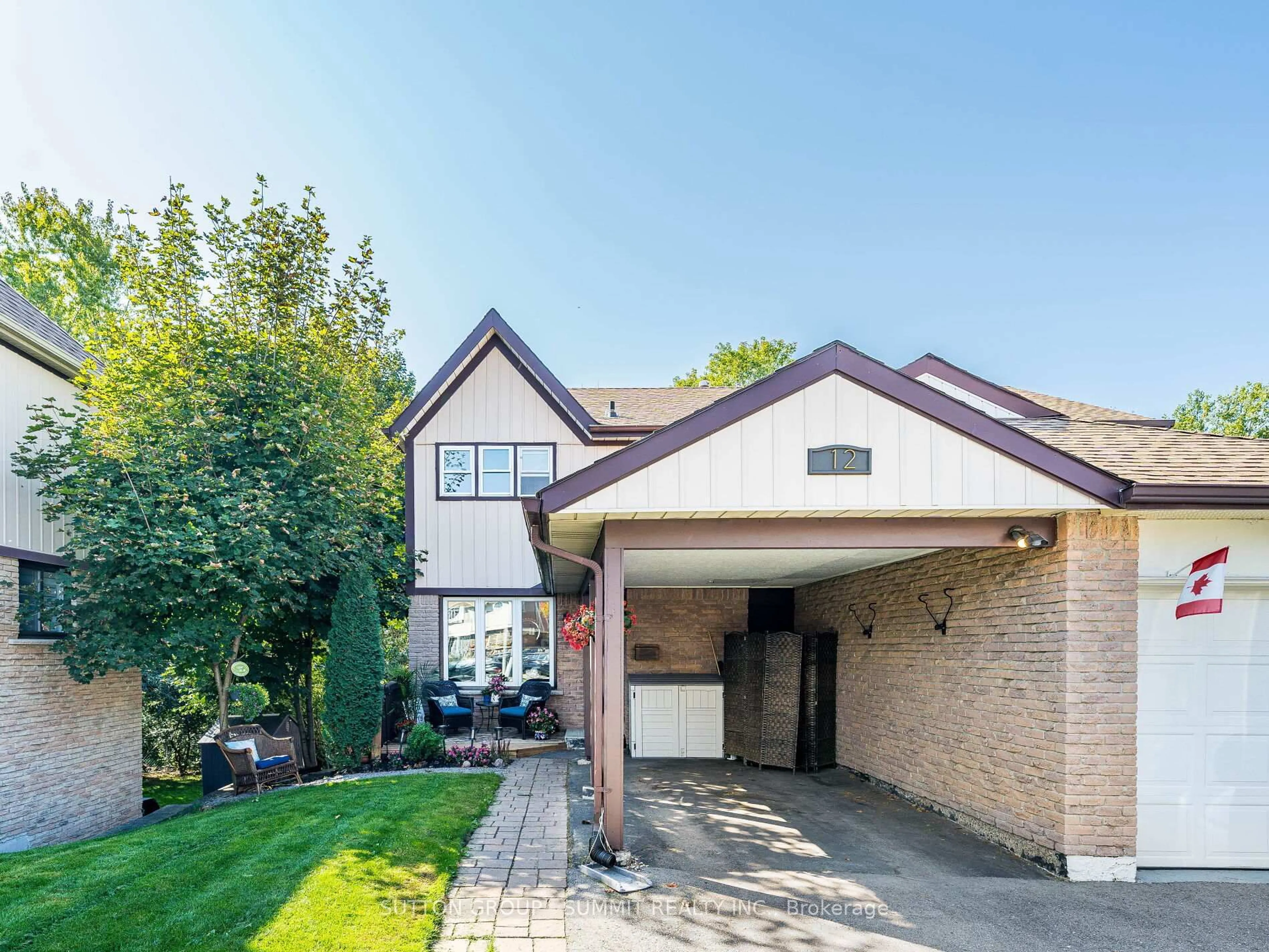 Home with brick exterior material, street for 12 Pontiac Crt, Brampton Ontario L6Z 1C1