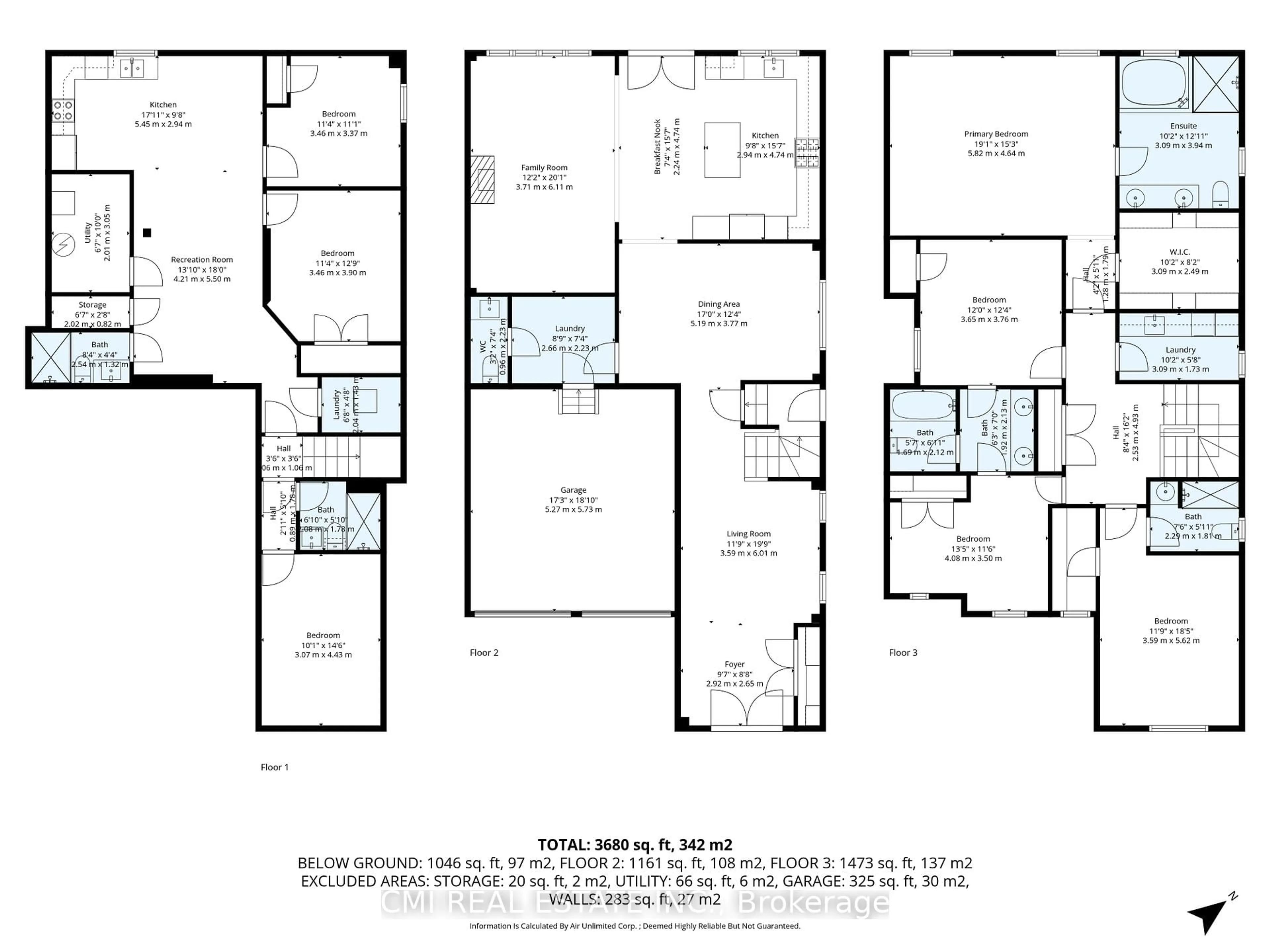 Floor plan for 22 Wainwright Dr, Brampton Ontario L7A 4Y5
