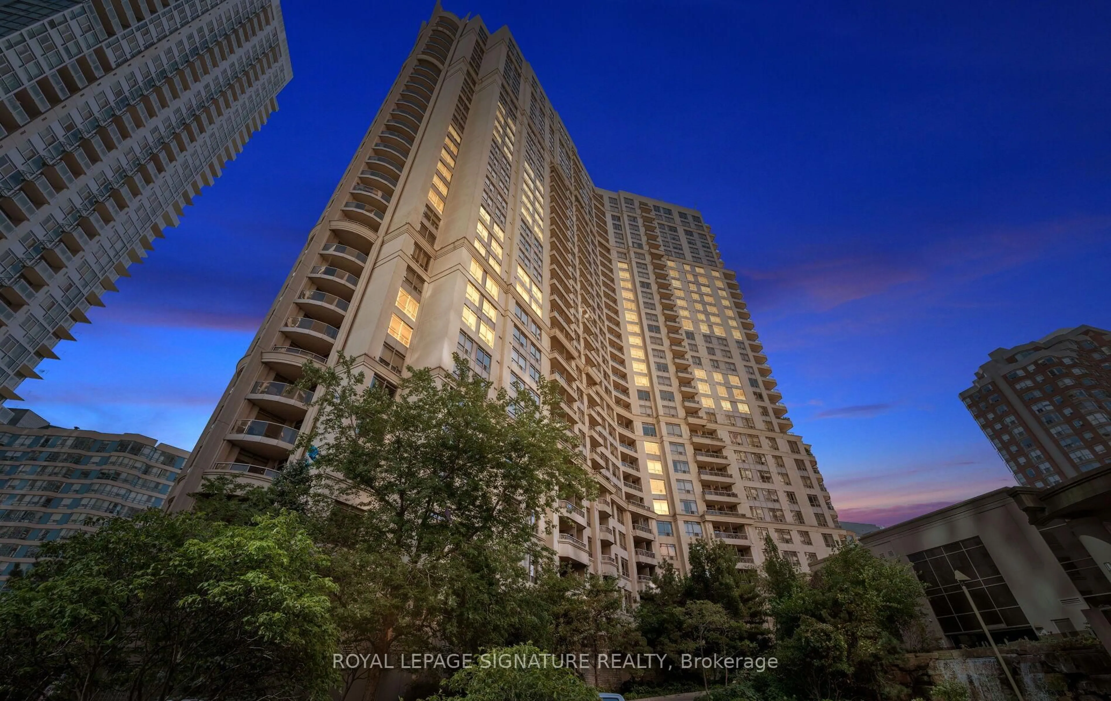 A pic from outside/outdoor area/front of a property/back of a property/a pic from drone, city buildings view from balcony for 3880 Duke Of York Blvd #1508, Mississauga Ontario L5B 4M7