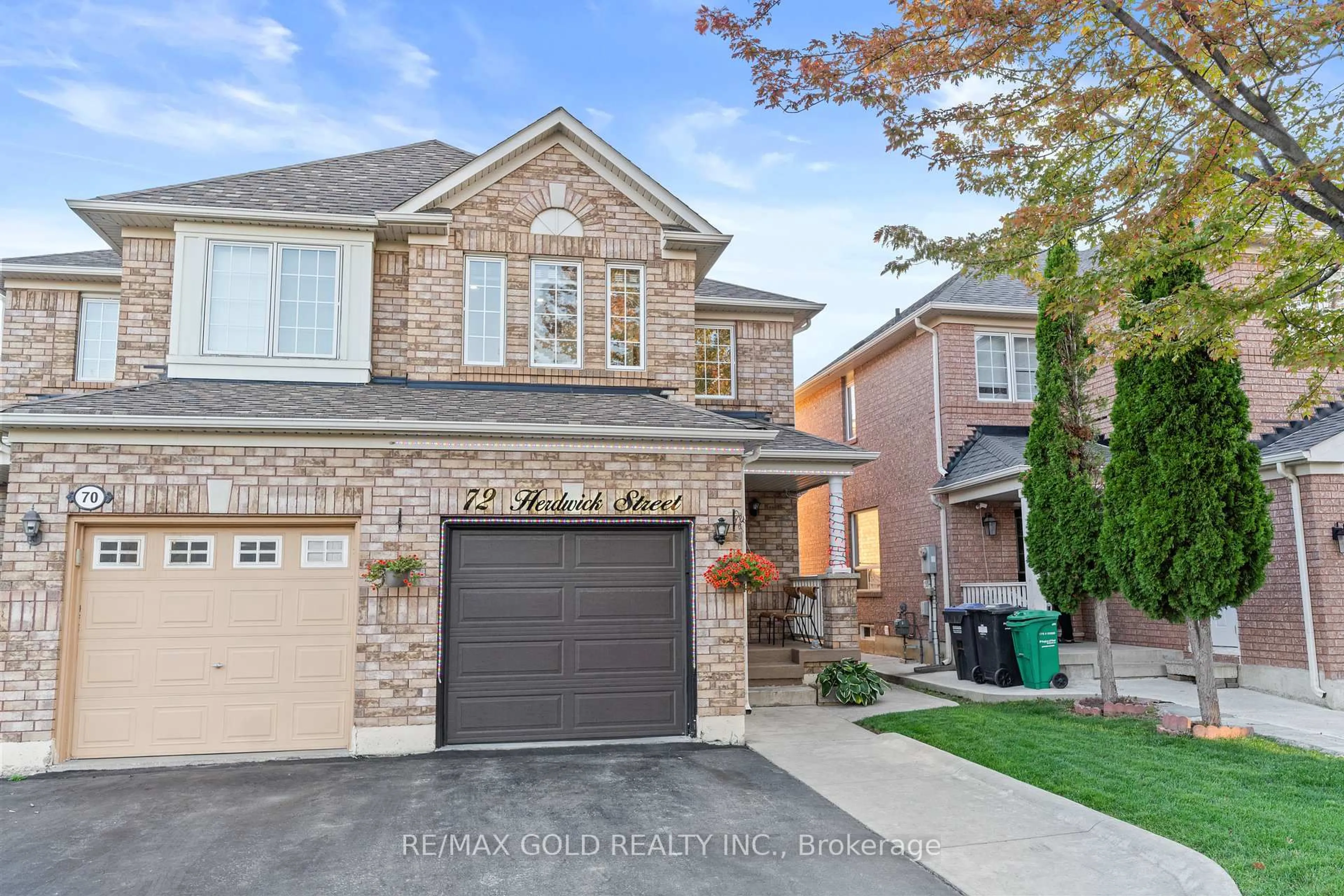 Home with brick exterior material, street for 72 Herdwick St, Brampton Ontario L6S 6M1