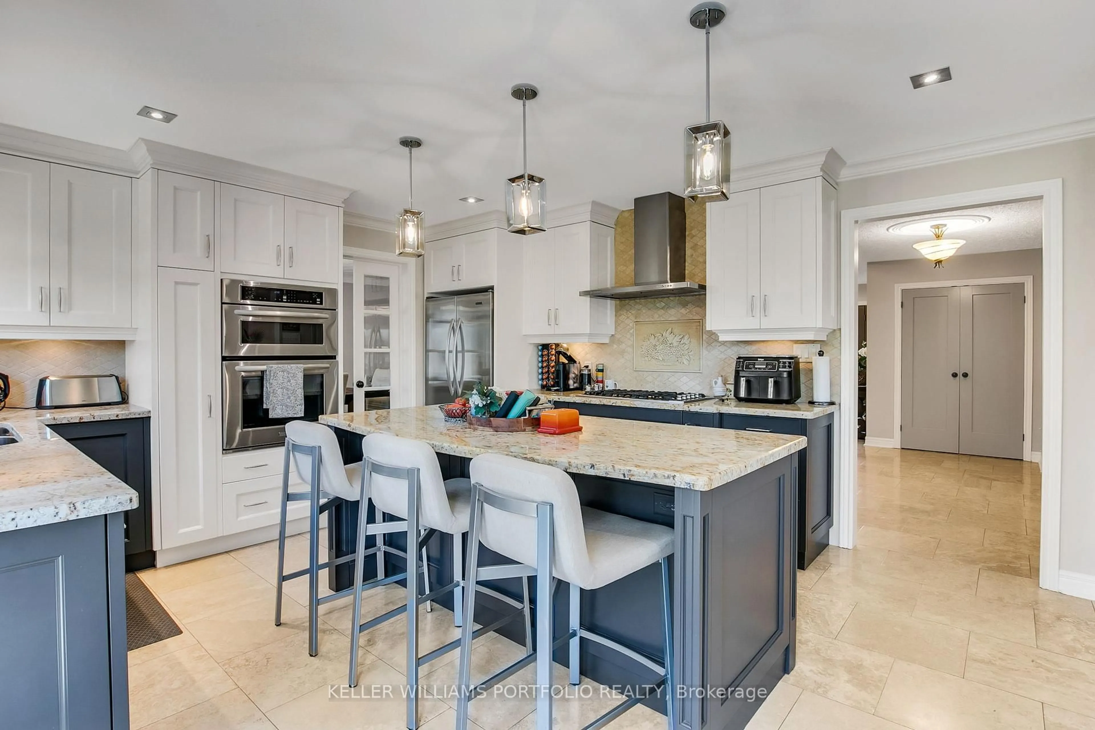 Contemporary kitchen, ceramic/tile floor for 56 Jopling Ave, Toronto Ontario M9B 4G2