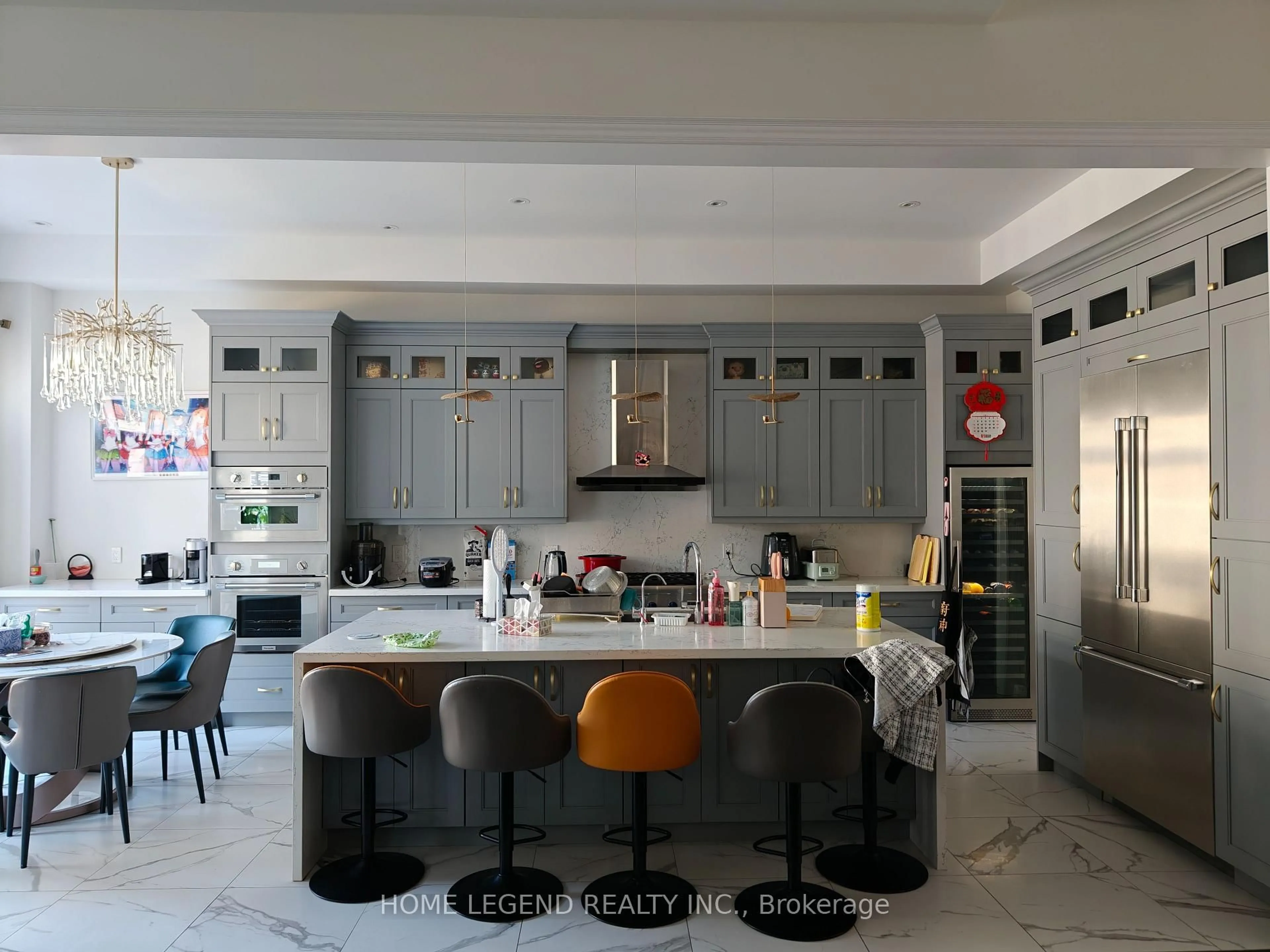 Contemporary kitchen, ceramic/tile floor for 123 Ballmer Tr, Oakville Ontario L6H 0V5