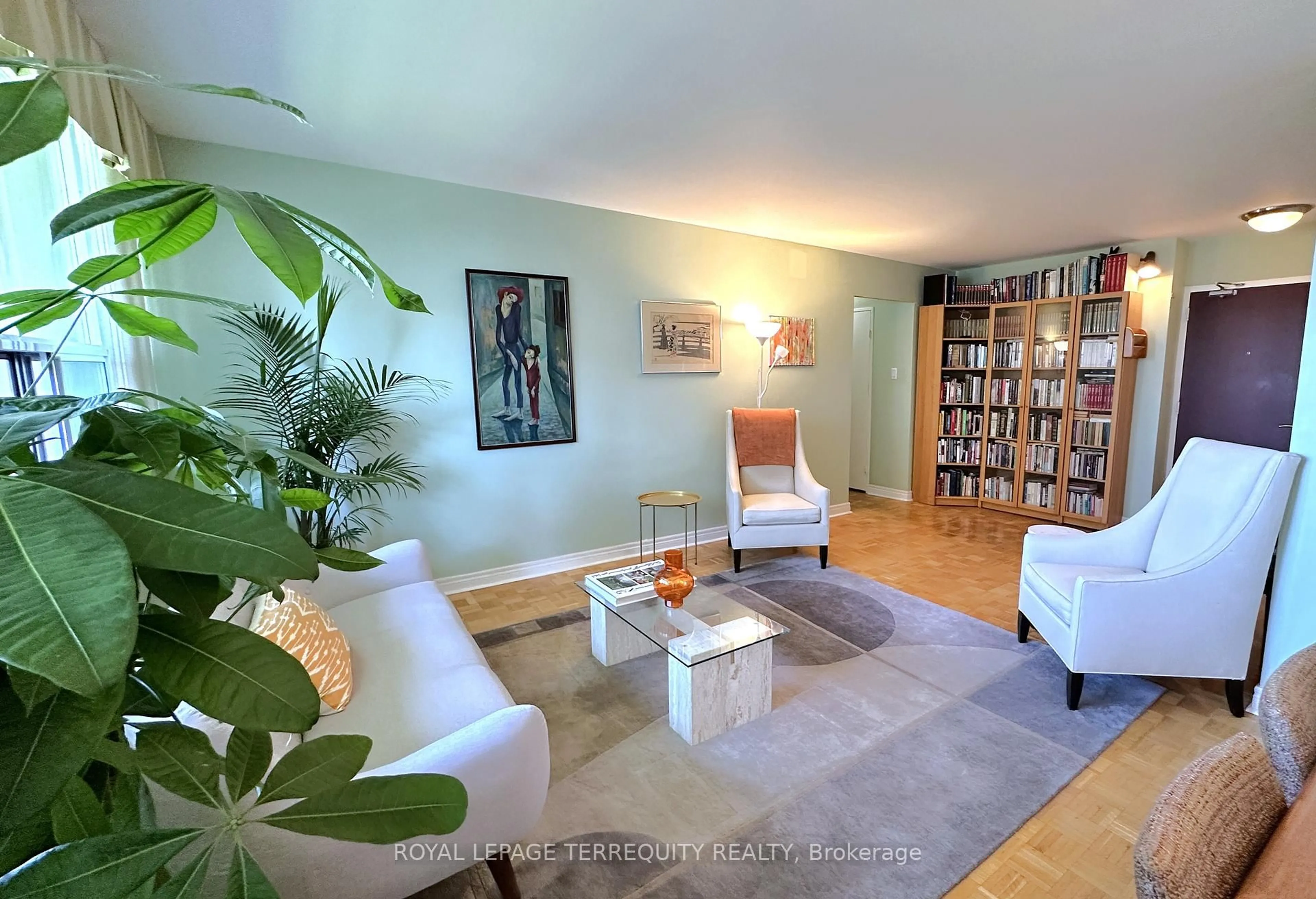Living room with furniture, unknown for 360 Ridelle Ave #817, Toronto Ontario M6B 1K1