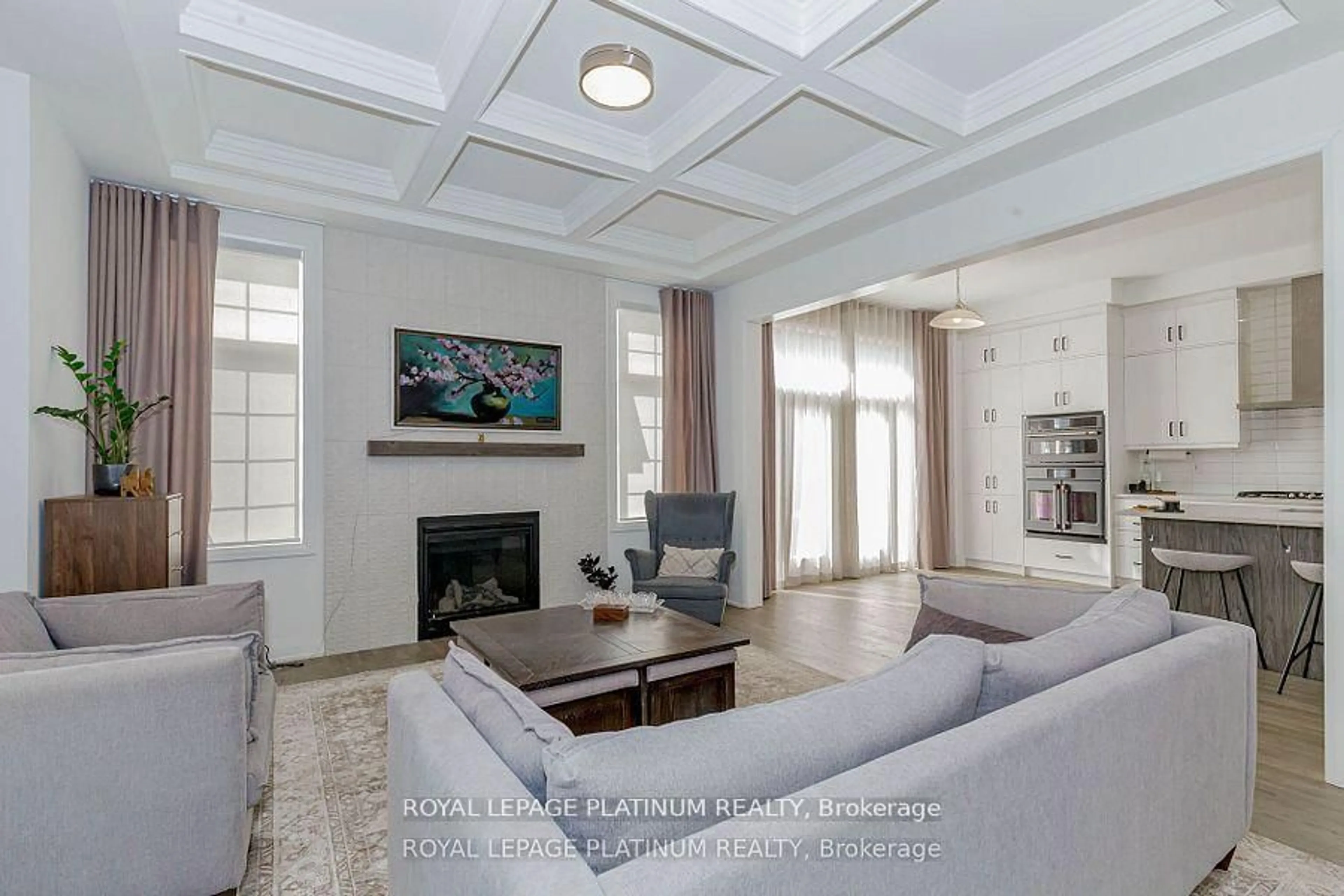 Living room with furniture, unknown for 1343 Marblehead Rd, Oakville Ontario L6M 5N7