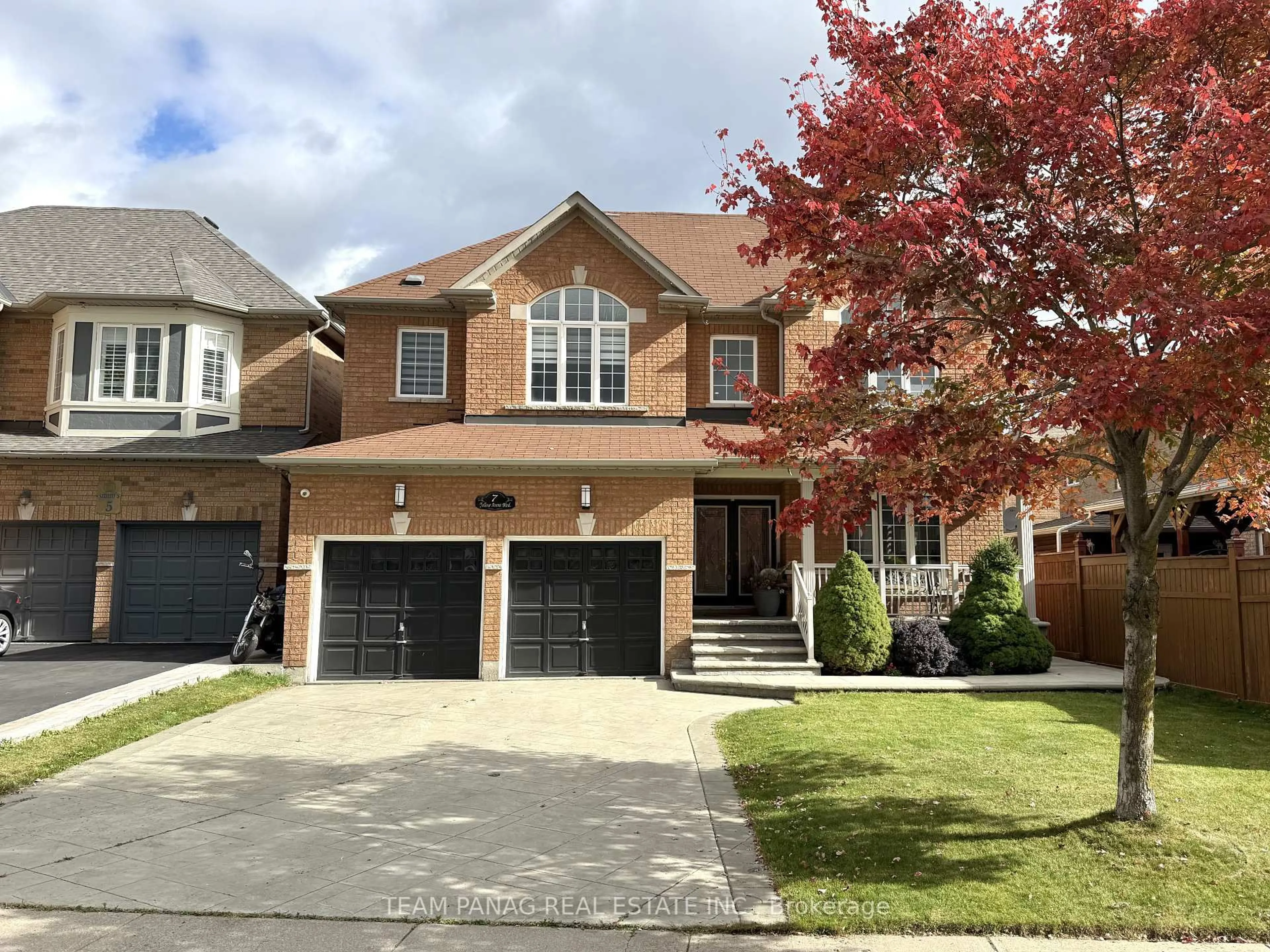 Home with brick exterior material, street for 7 Yellow Avens Blvd, Brampton Ontario L6R 0K5